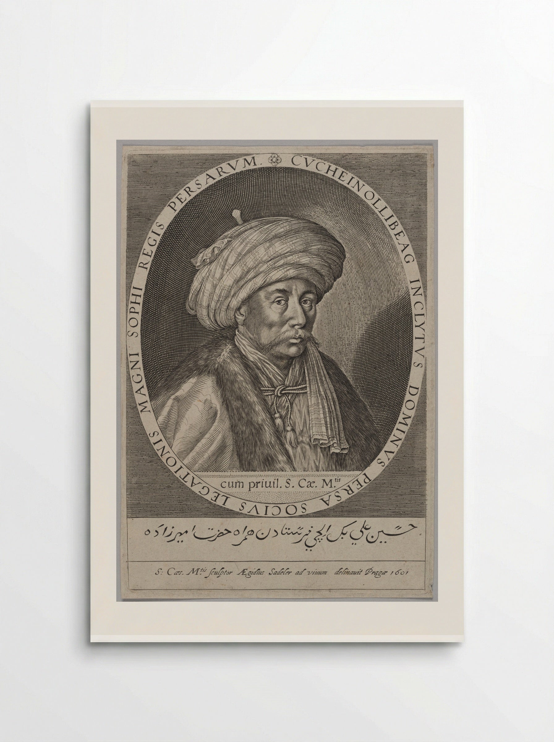 Cuchein Ollibeg, Persian Ambassador at Prague - Aegidius Sadeler II - Poster