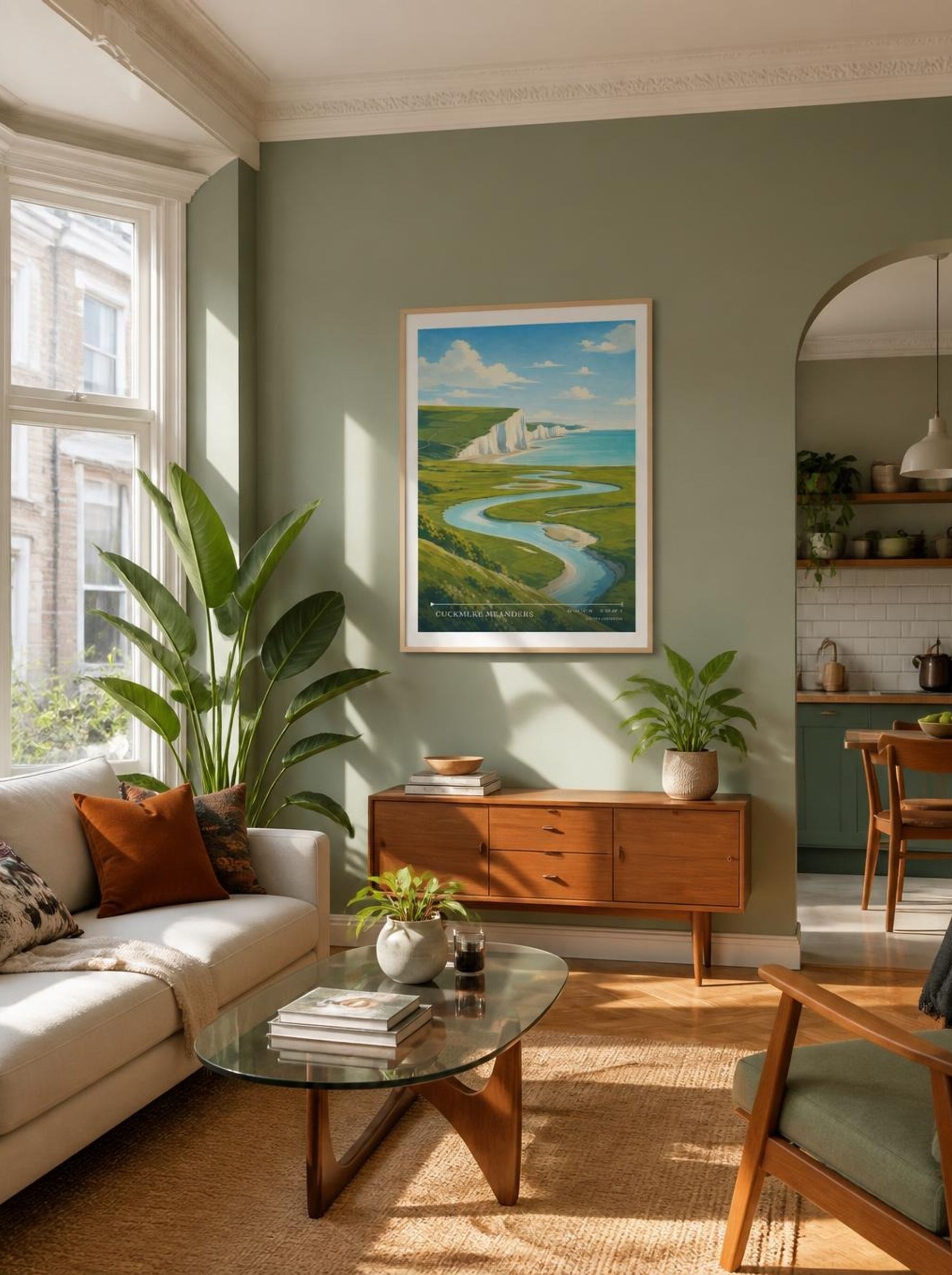 Cuckmere Meanders United Kingdom Travel Poster - Lifestyle