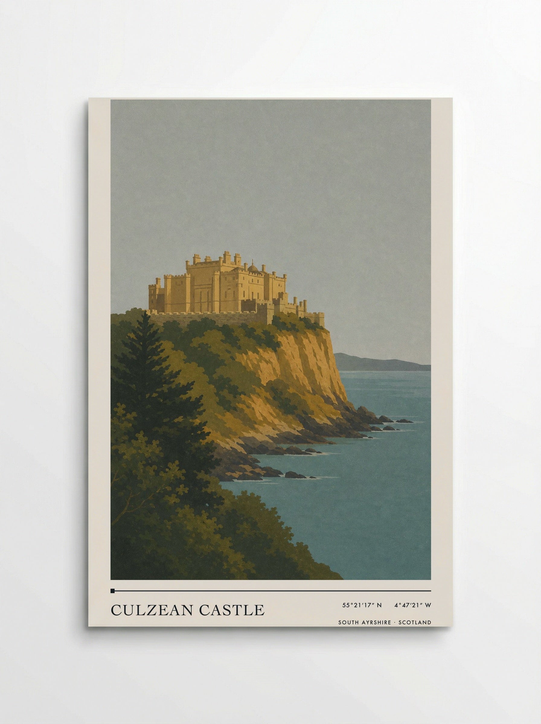 Culzean Castle Travel Poster Artwork - Poster