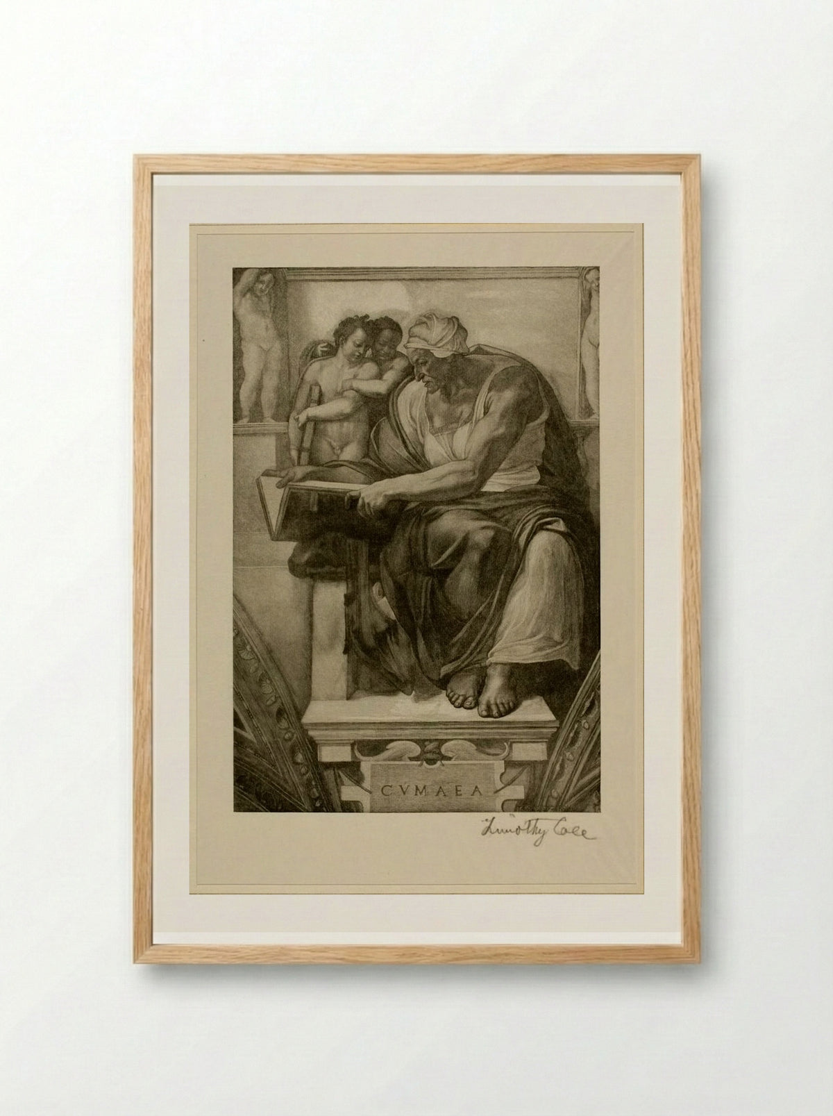 Cumaean Sibyl (After Michelangelo) - Timothy Cole - Framed Print Wood
