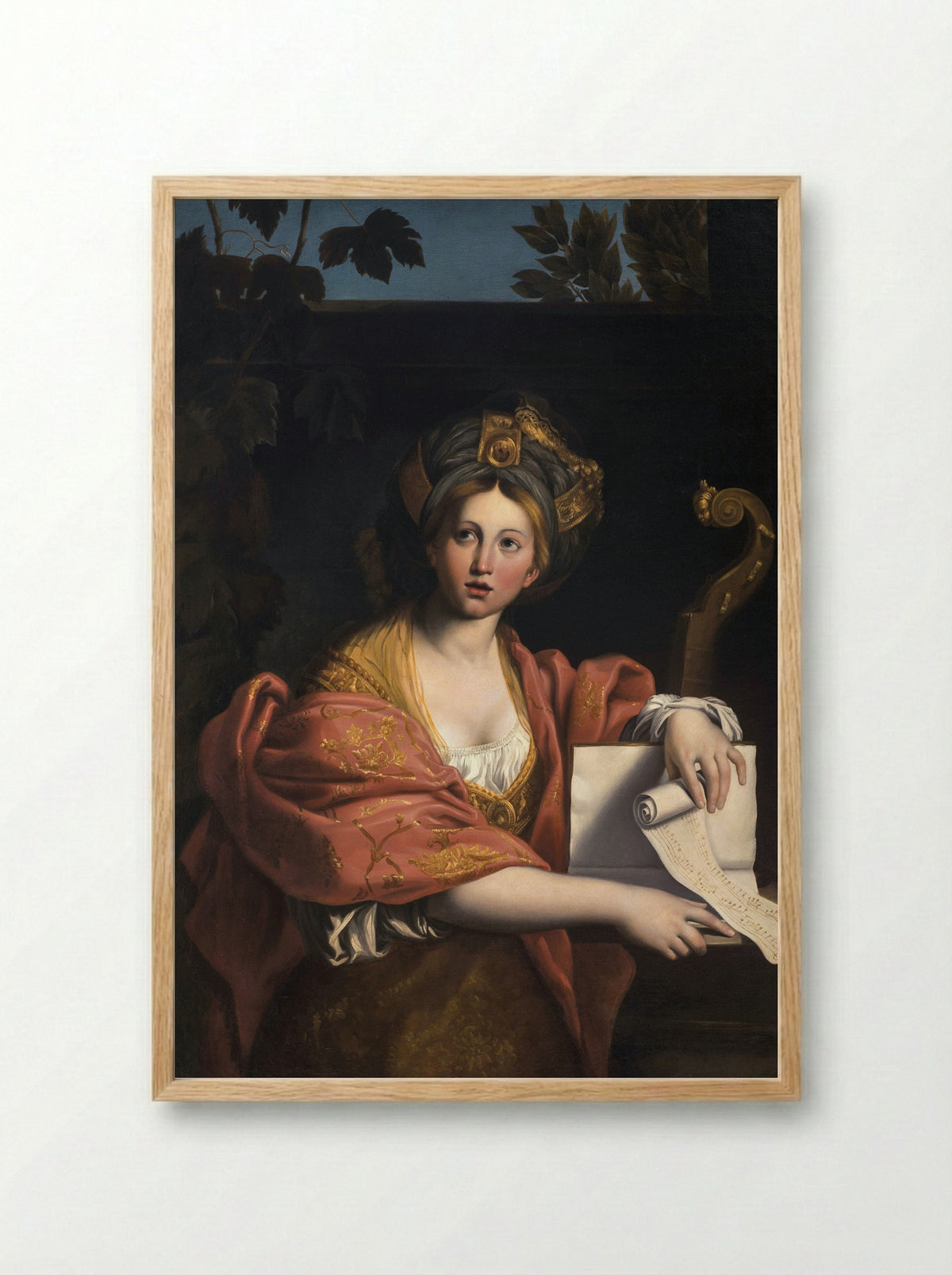 Cumaean Sibyl - Domenichino - Framed Print Wood