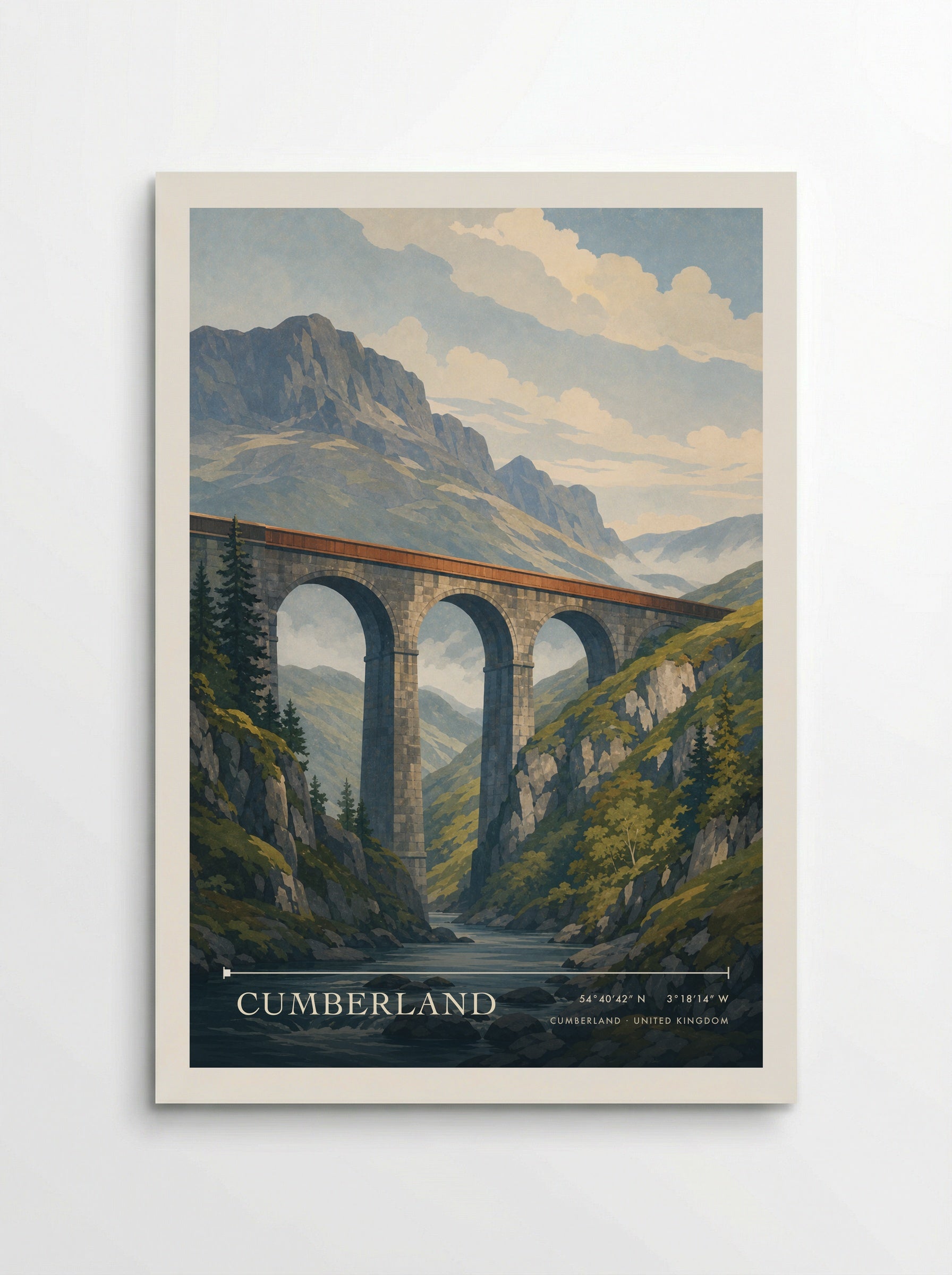 Cumberland United Kingdom Travel Poster - Poster