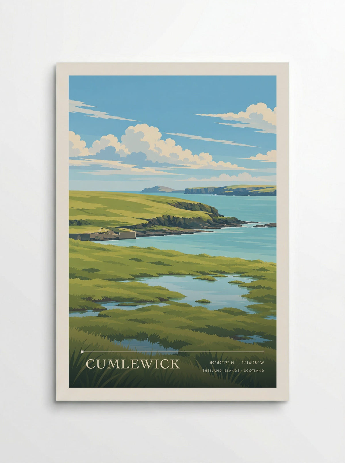 Cumlewick, Shetland Islands | Travel Poster - Poster