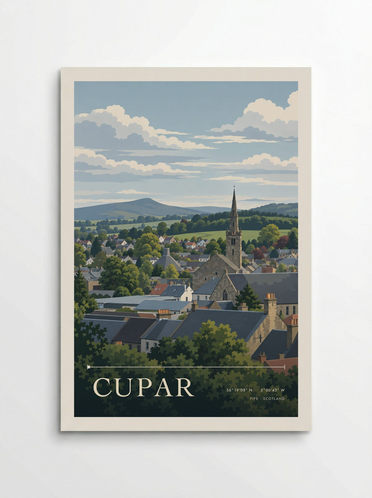 Cupar, Fife | Travel Poster - Poster
