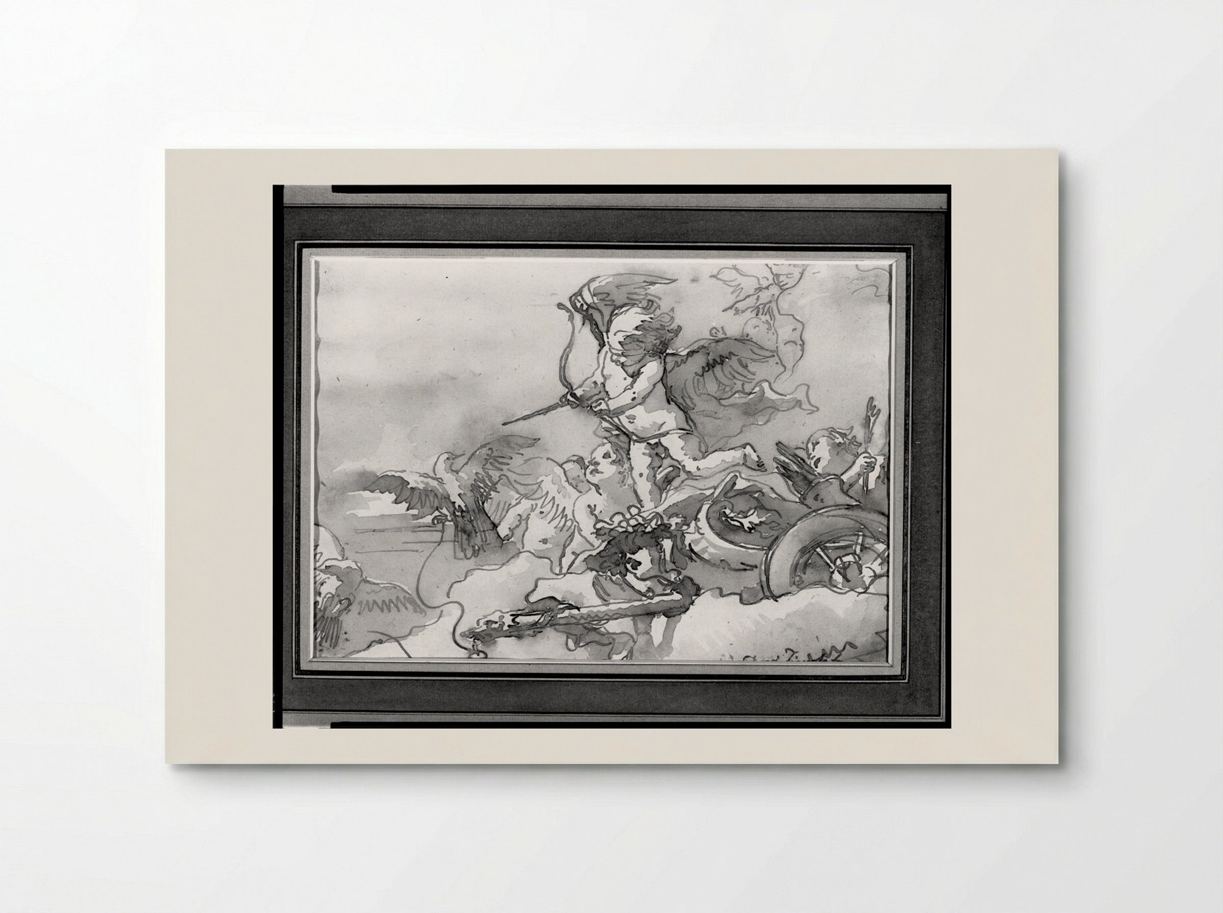 Cupid in a Chariot - Giovanni Domenico Tiepolo - Poster