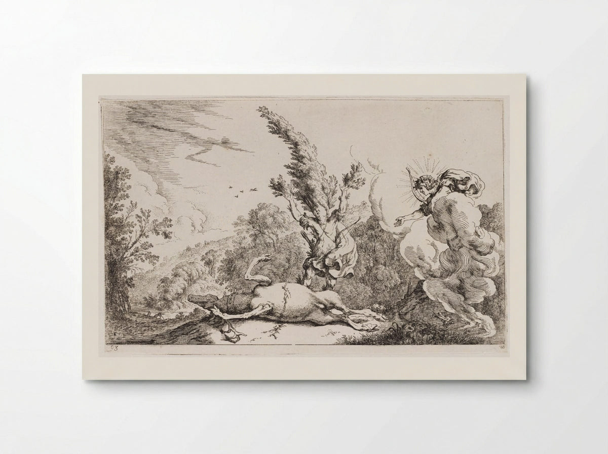 Cyparissus Is Transformed into a Cypress - Johann Wilhelm Baur - Poster