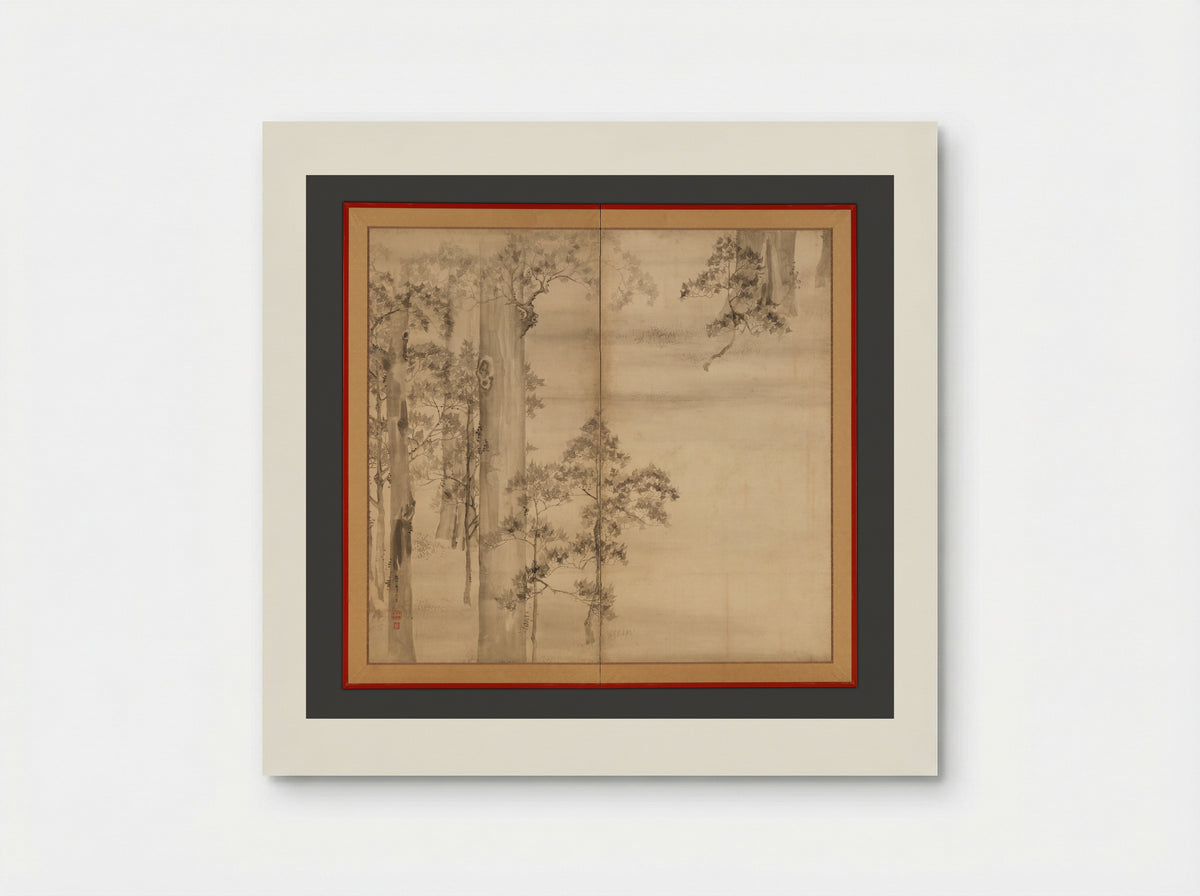 Cypresses - Ikeda Koson - Poster
