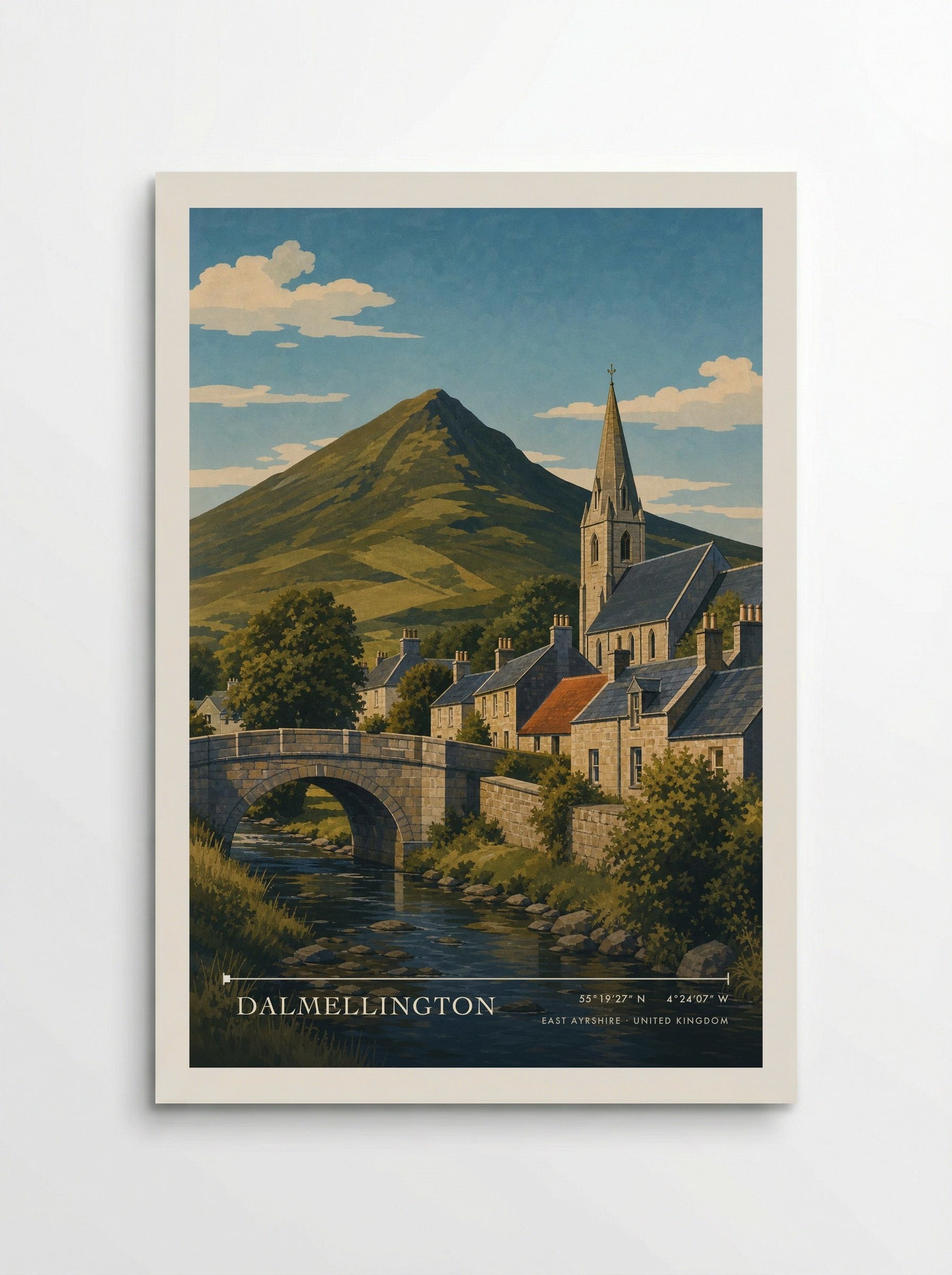 Dalmellington East Ayrshire United Kingdom Travel Poster - Poster