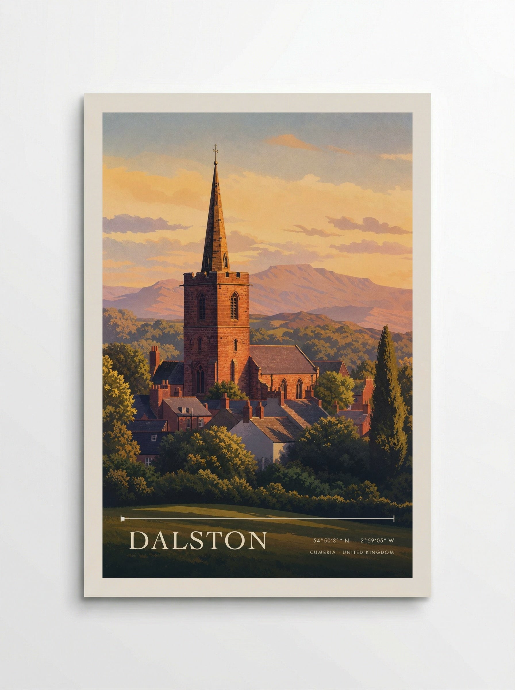 Dalston Cumbria United Kingdom Travel Poster - Poster
