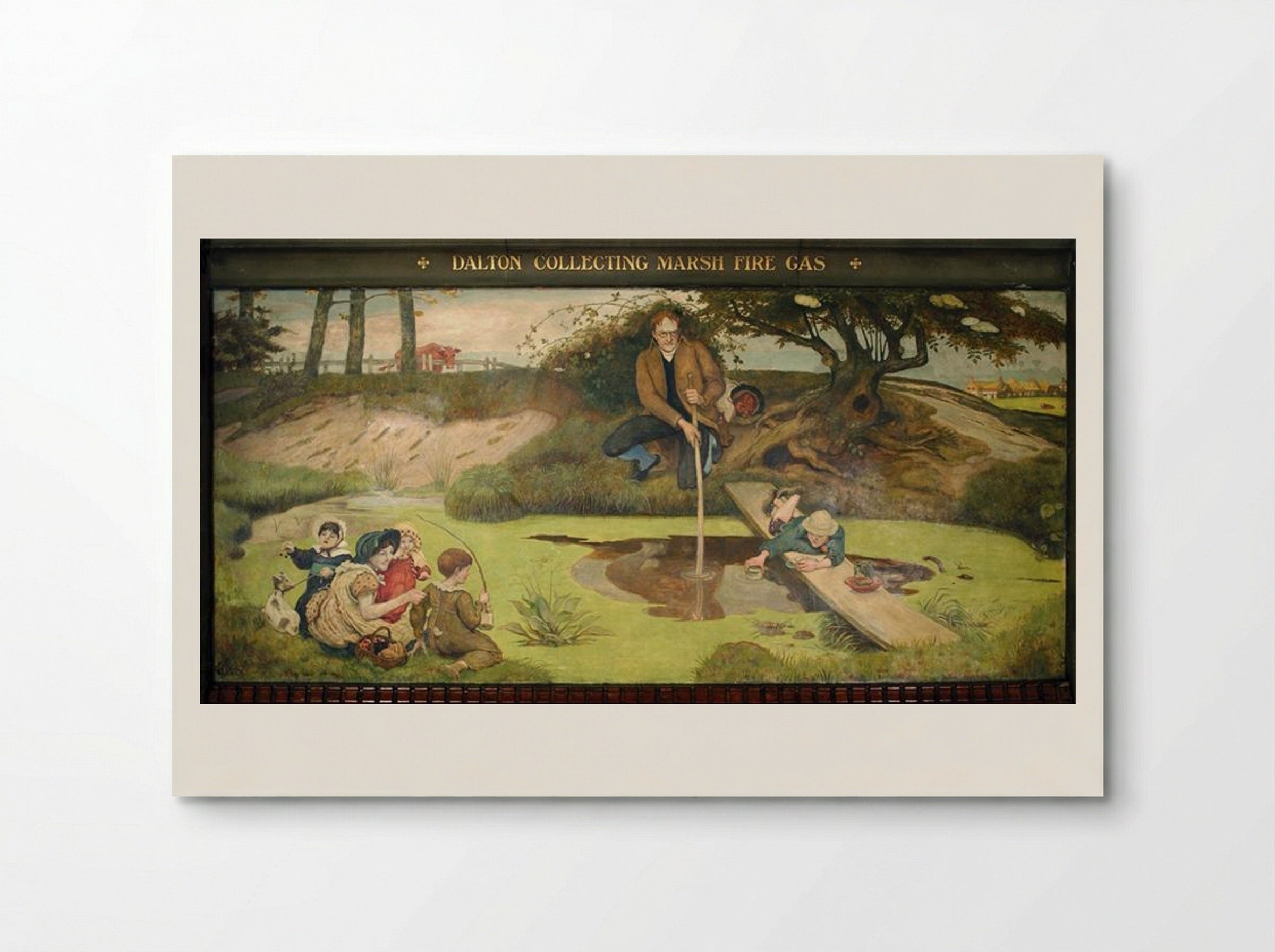 Dalton Collecting Marsh Fire Gas - Ford Madox Brown - Poster