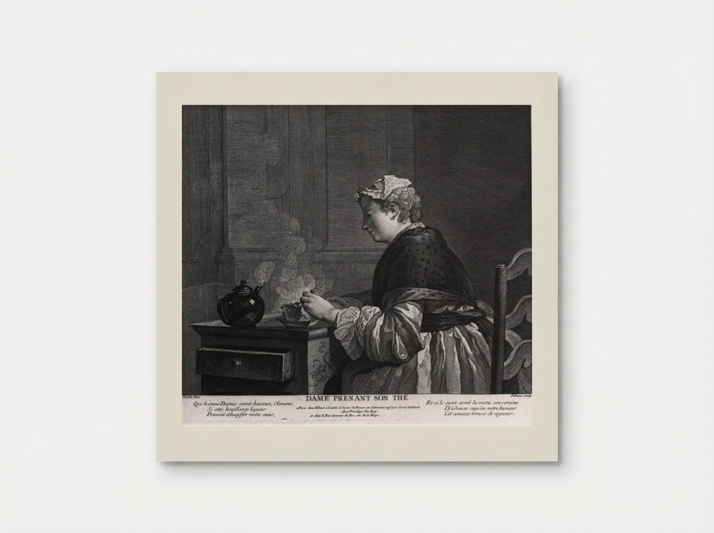 Dame Prenant Son Thé - Jean-Baptiste-Simeon Chardin - Poster