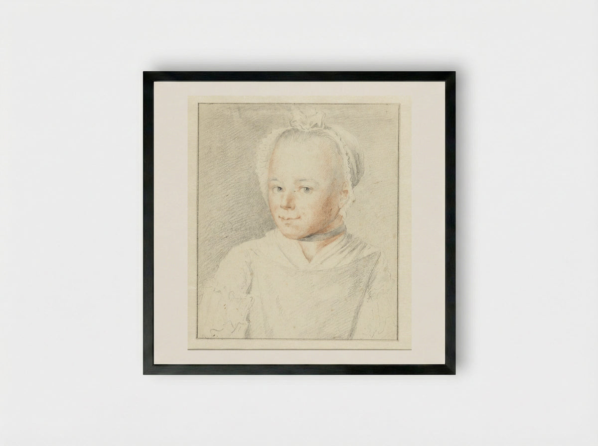 Damesbuste - Gerrit Dadelbeek - Framed Print Black