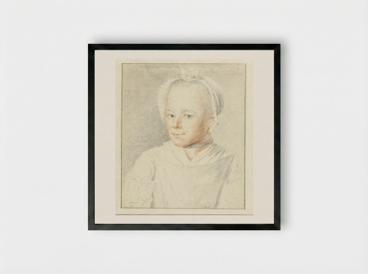 Damesbuste - Gerrit Dadelbeek - Framed Print Black