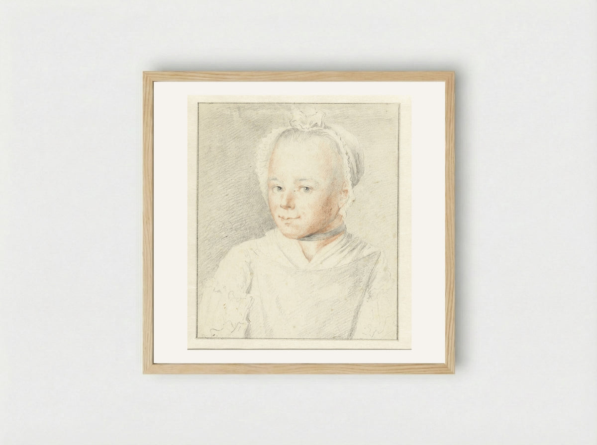 Damesbuste - Gerrit Dadelbeek - Framed Print Wood