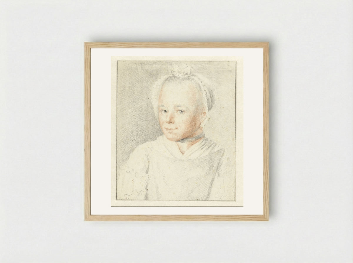 Damesbuste - Gerrit Dadelbeek - Framed Print Wood
