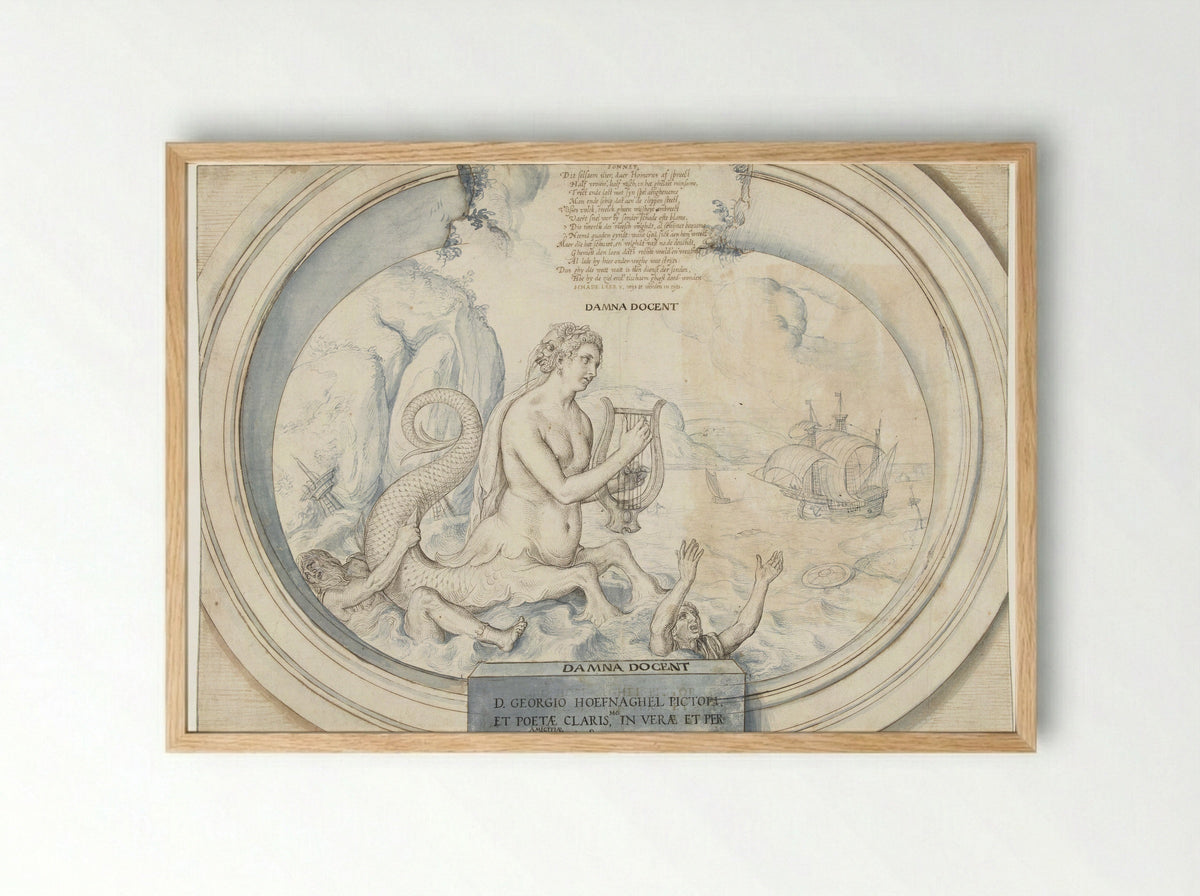 Damna Docent - Lukas de Heere - Framed Print Wood