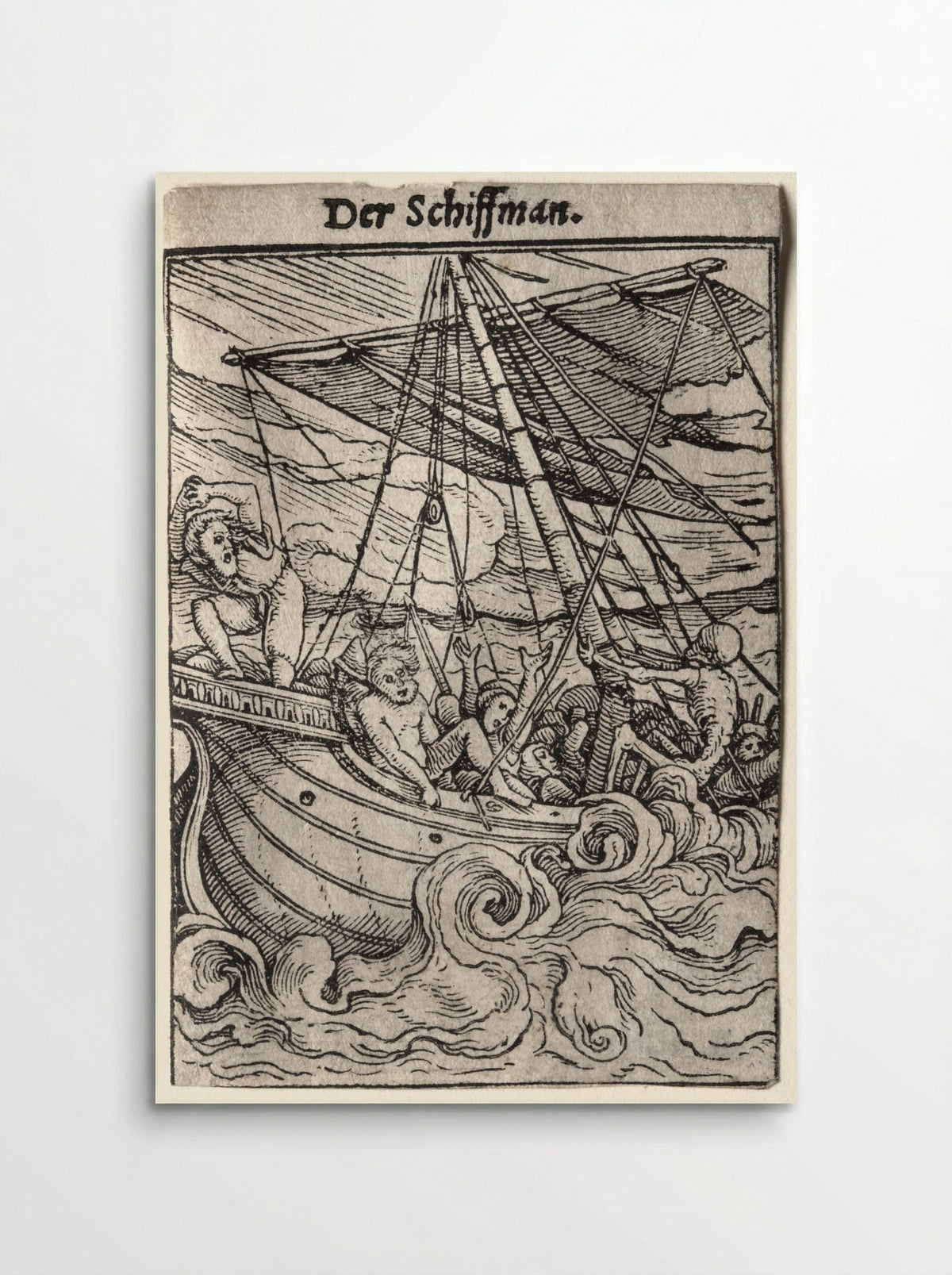 Dance of Death: The Sailor - Hans Holbein the Younger - Poster