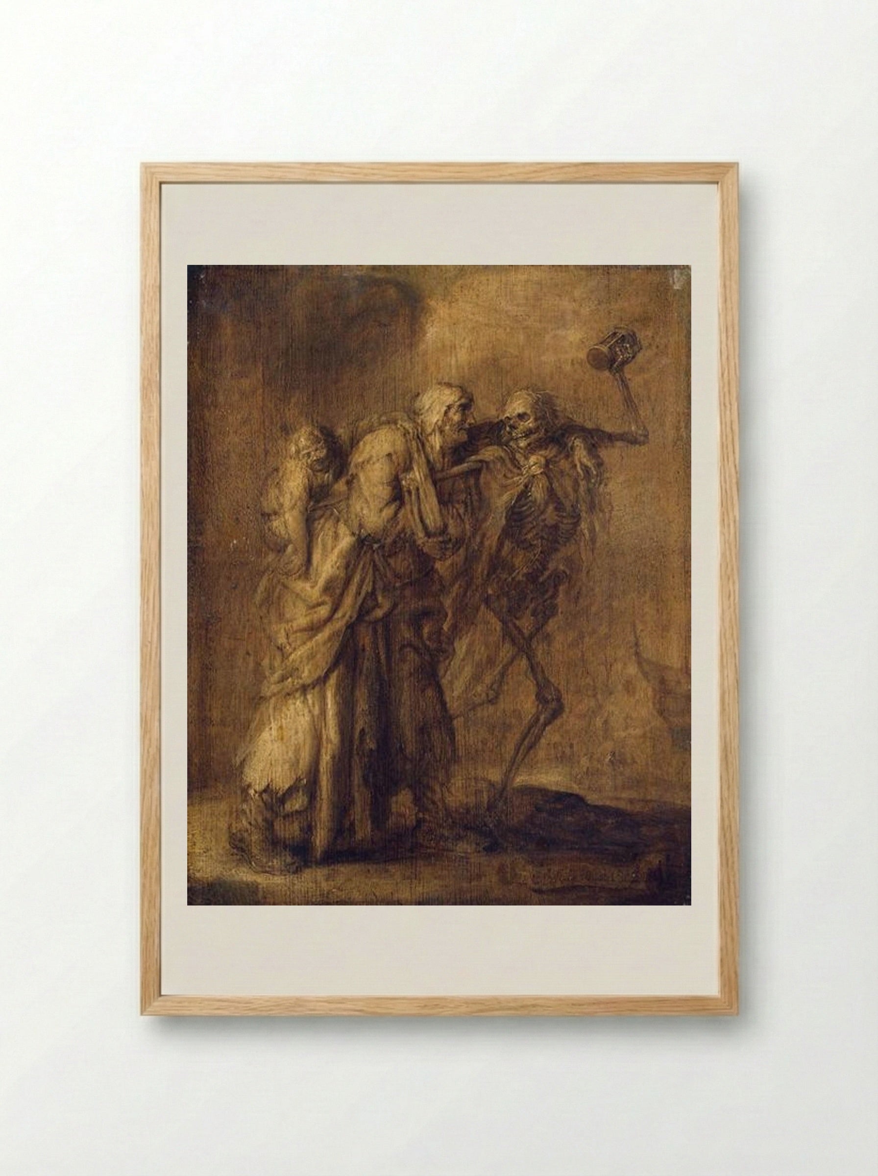 Dance of Death - Adriaen van de Venne - Framed Print Wood