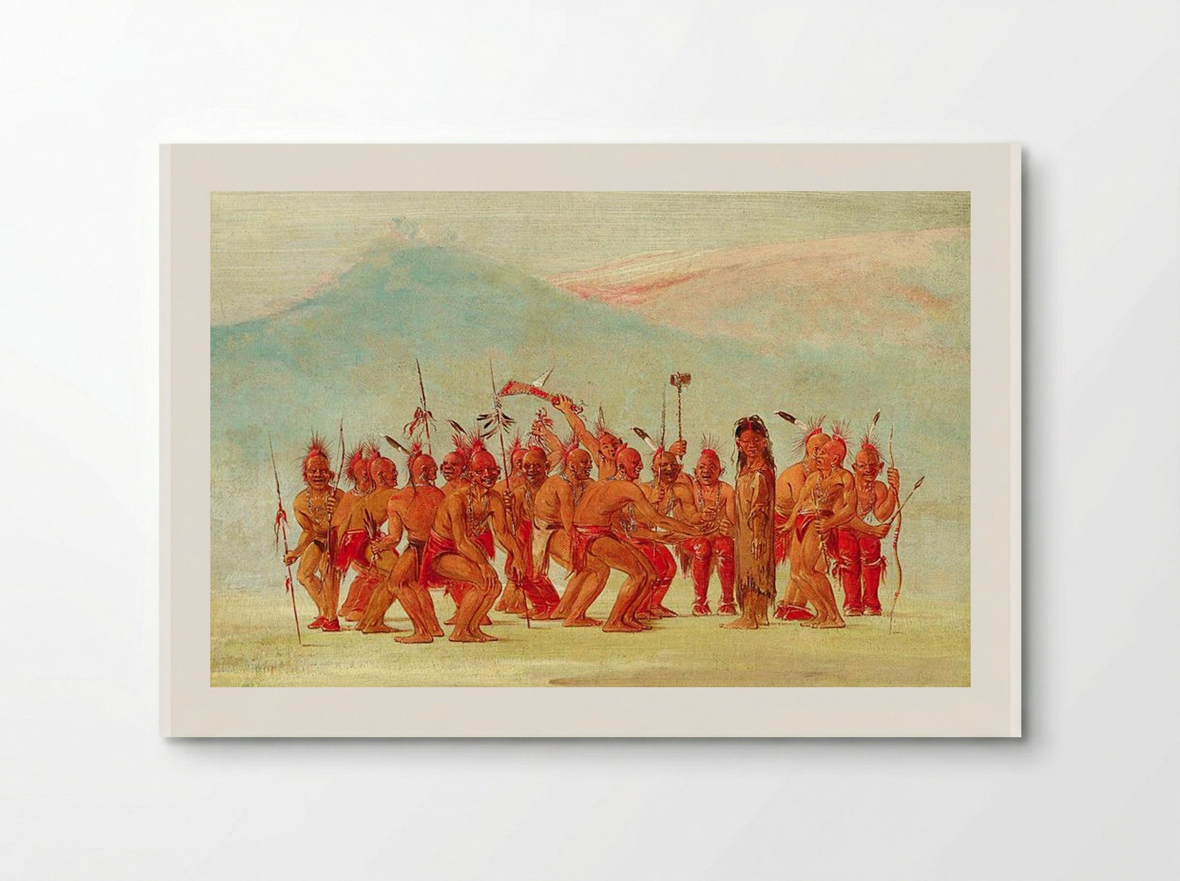 Dance to the Berdache (Sac and Fox) - George Catlin - Poster