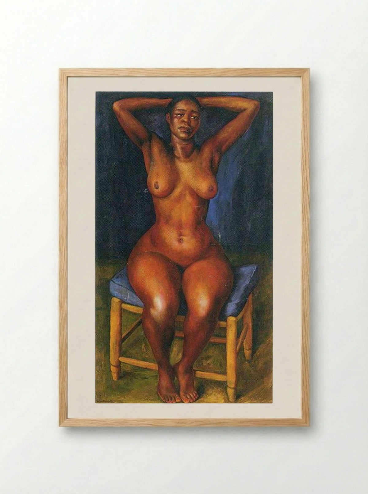 Dancer Resting - Diego Rivera - Framed Print Wood