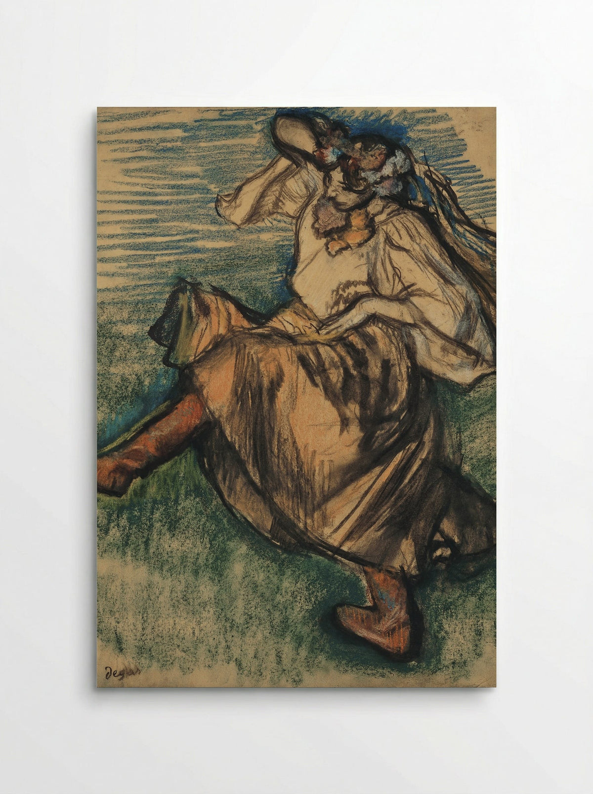 Dancer in Ukrainian Dress - Edgar Degas - Poster