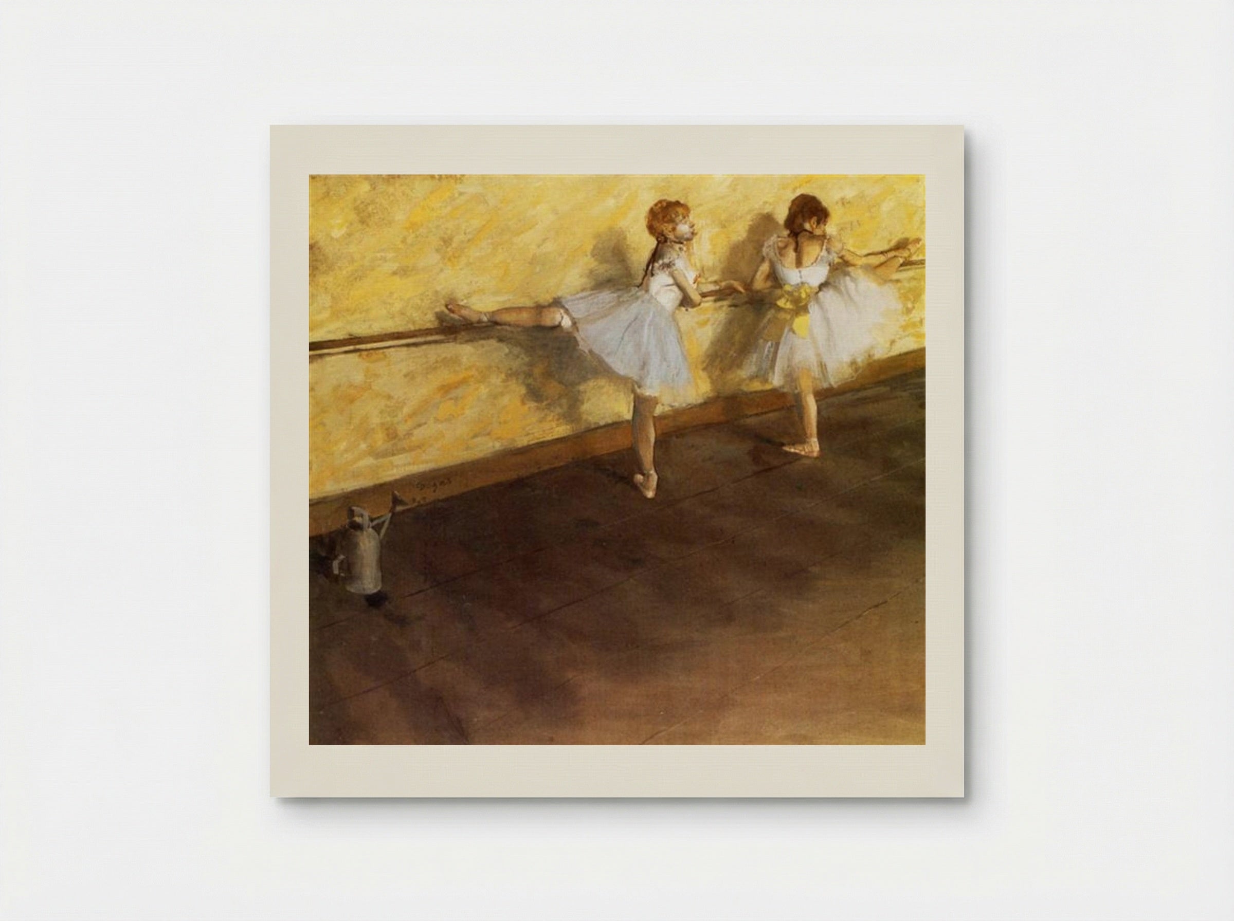 Dancers Practicing at the Barre - Edgar Degas - Poster