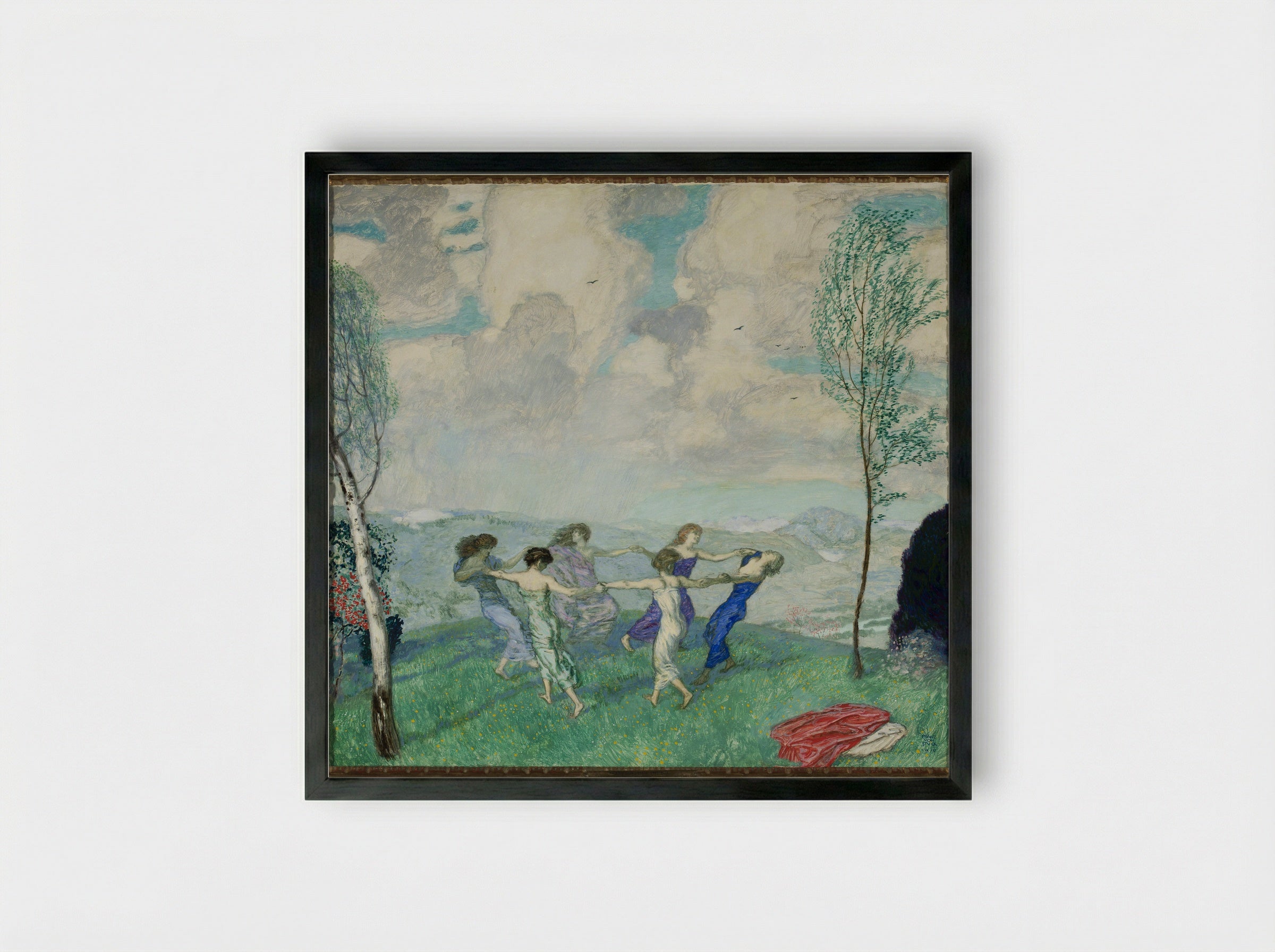 Dancers - Franz von Stuck - Framed Print Black