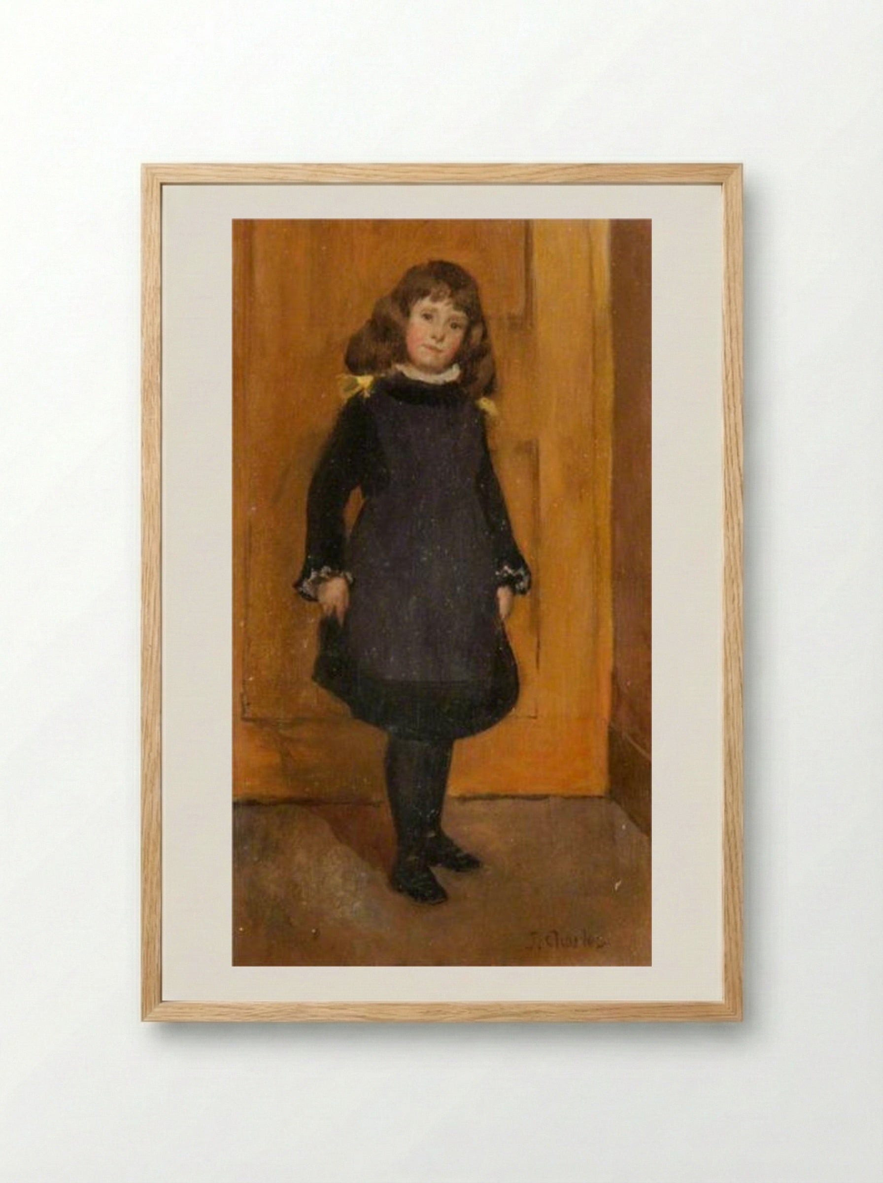 Dancing Lesson - James Charles - Framed Print Wood