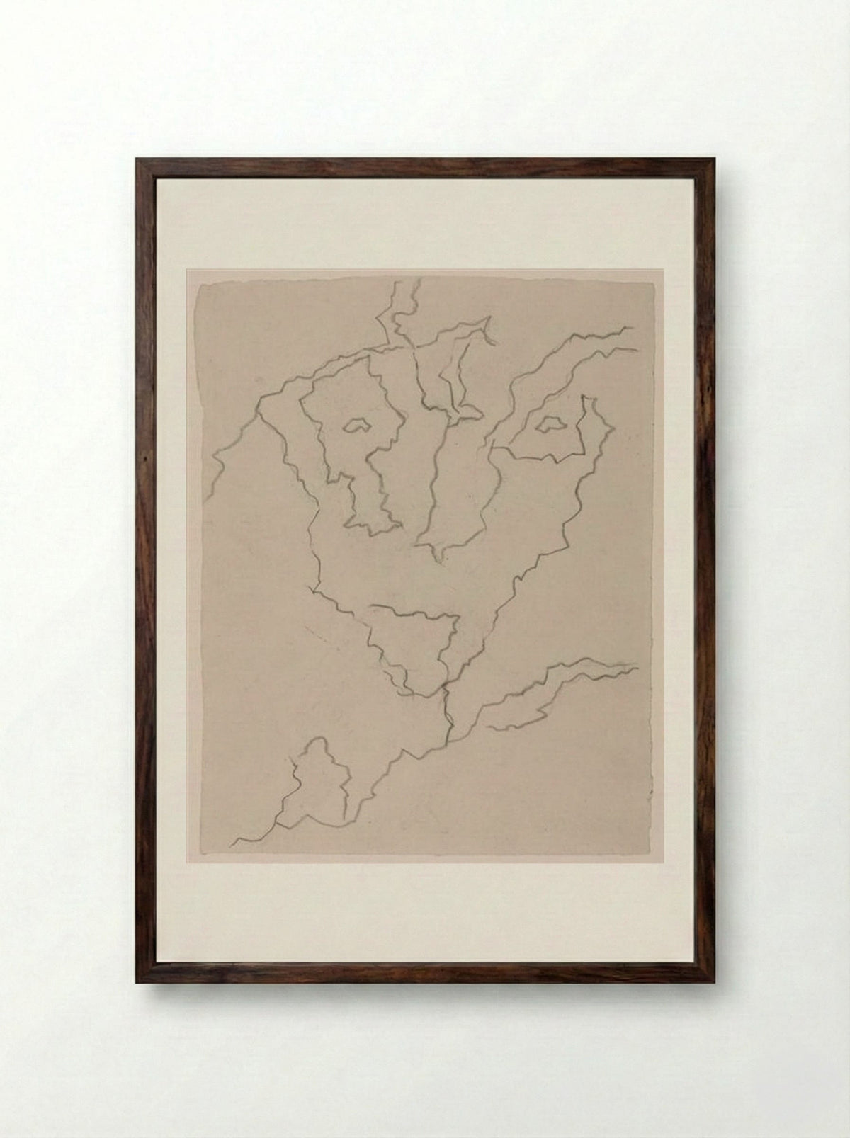 Danger of Death - Jean Arp - Framed Print Dark Wood