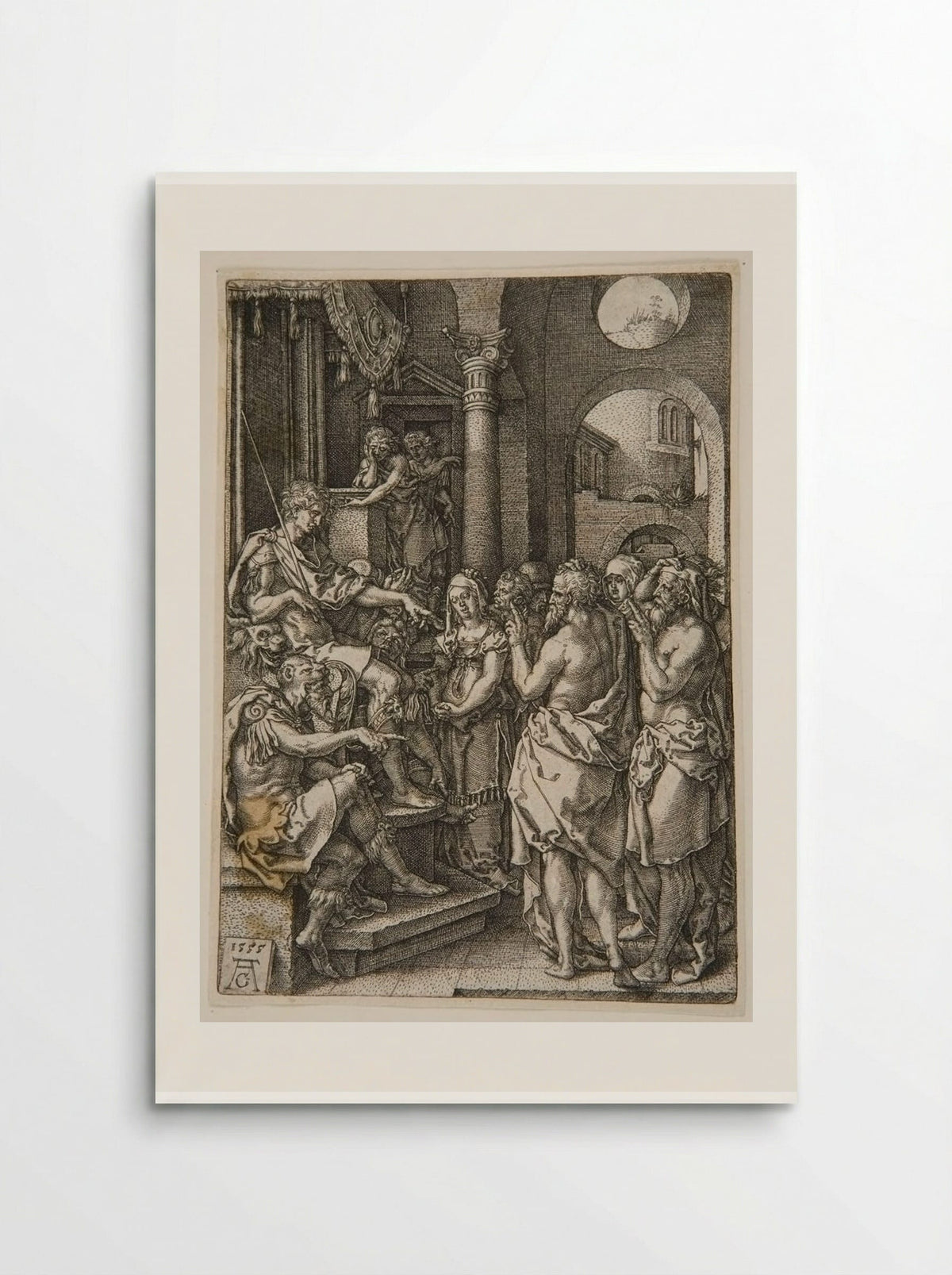 Daniel Cross-Examining the Elders - Heinrich Aldegrever - Poster