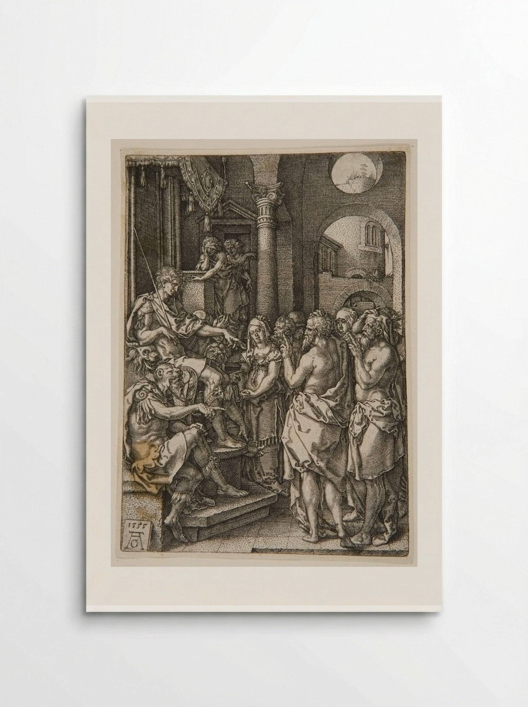 Daniel Cross-Examining the Elders - Heinrich Aldegrever - Poster