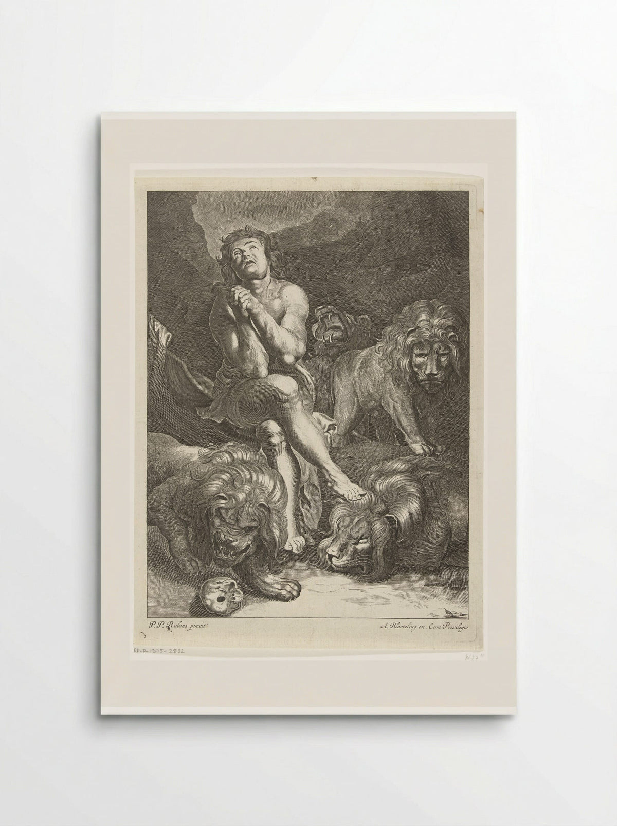 Daniel in the Lions' Den - Abraham Bloteling - Poster