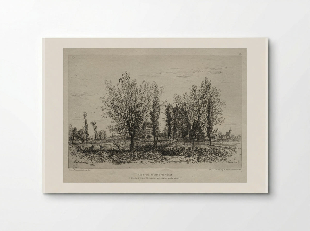 Dans les Champs de Cénon - Maxime Lalanne - Poster
