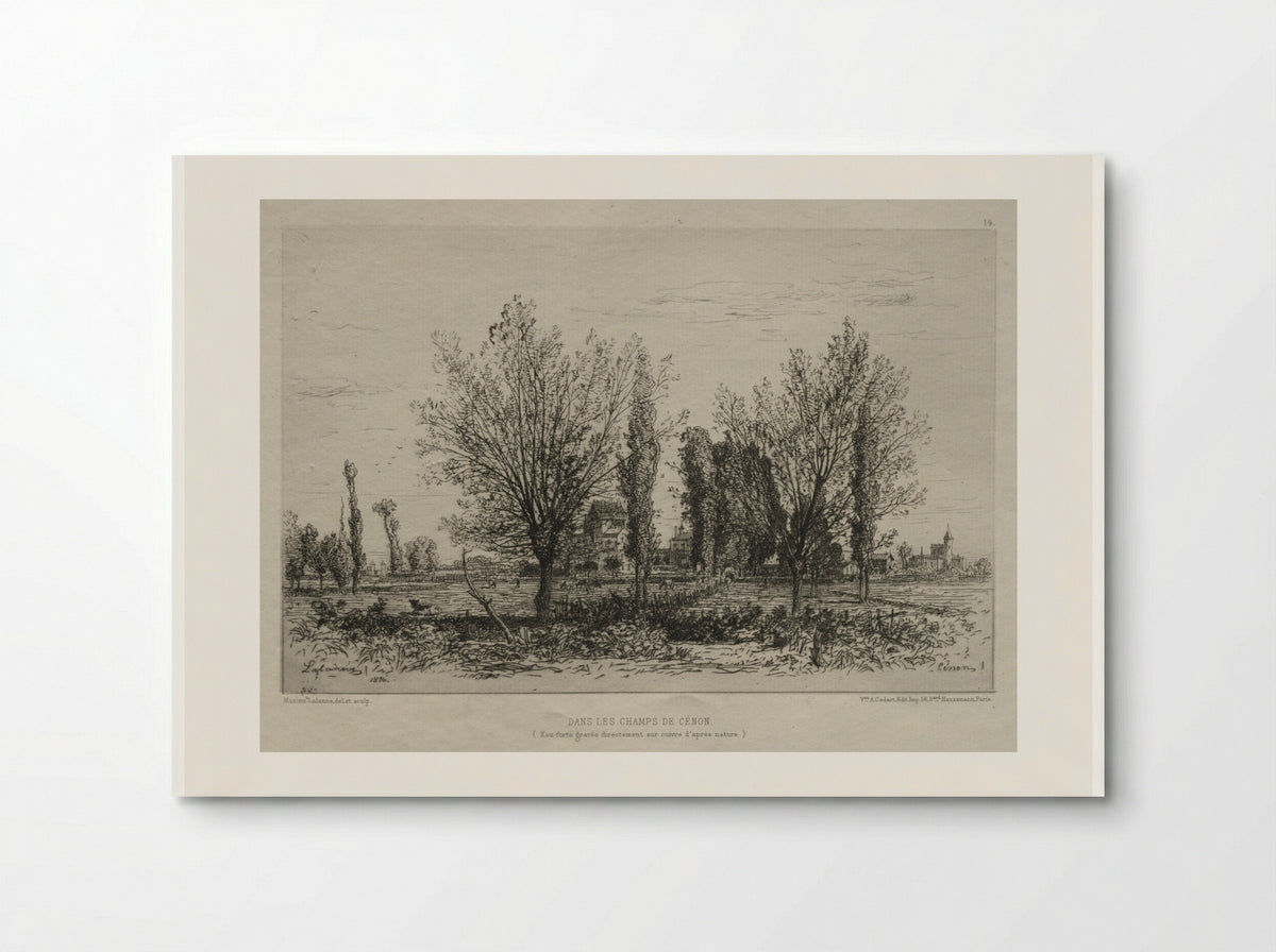 Dans les Champs de Cénon - Maxime Lalanne - Poster