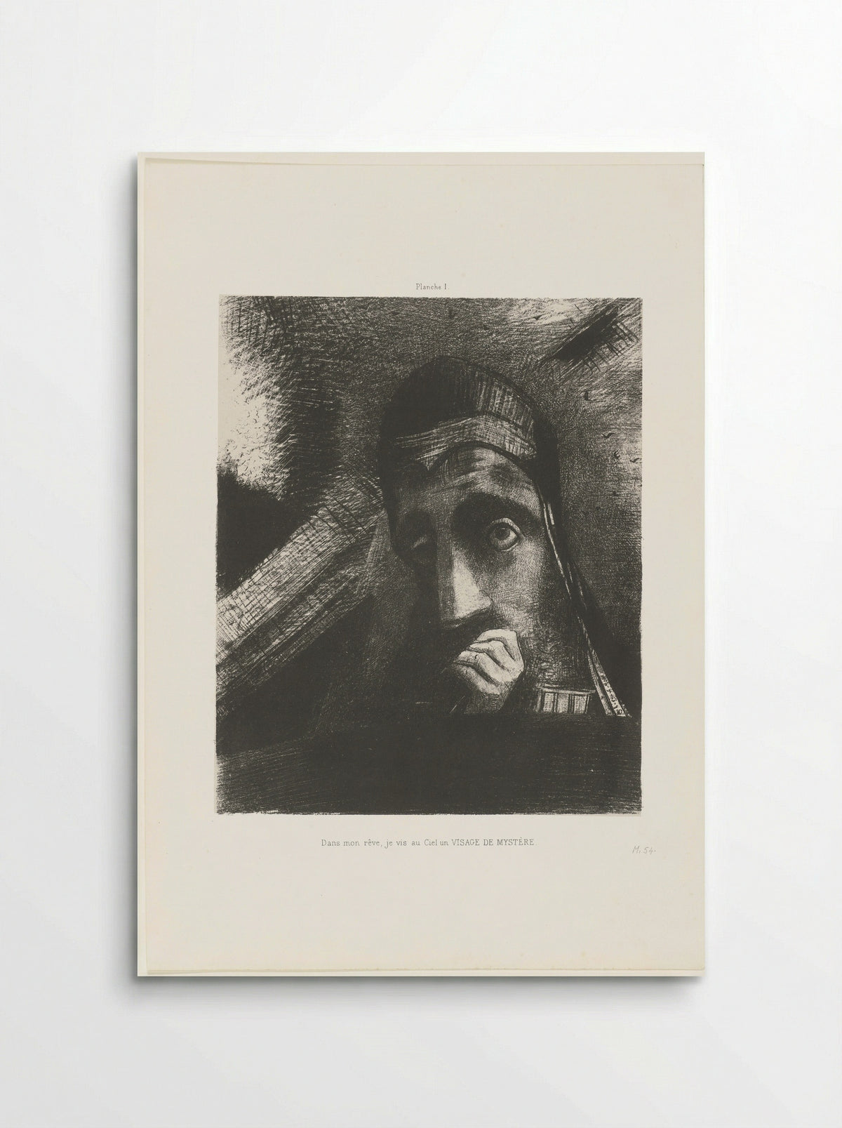 Dans mon rêve, je vis au ciel un visage de mystère - Odilon Redon - Poster