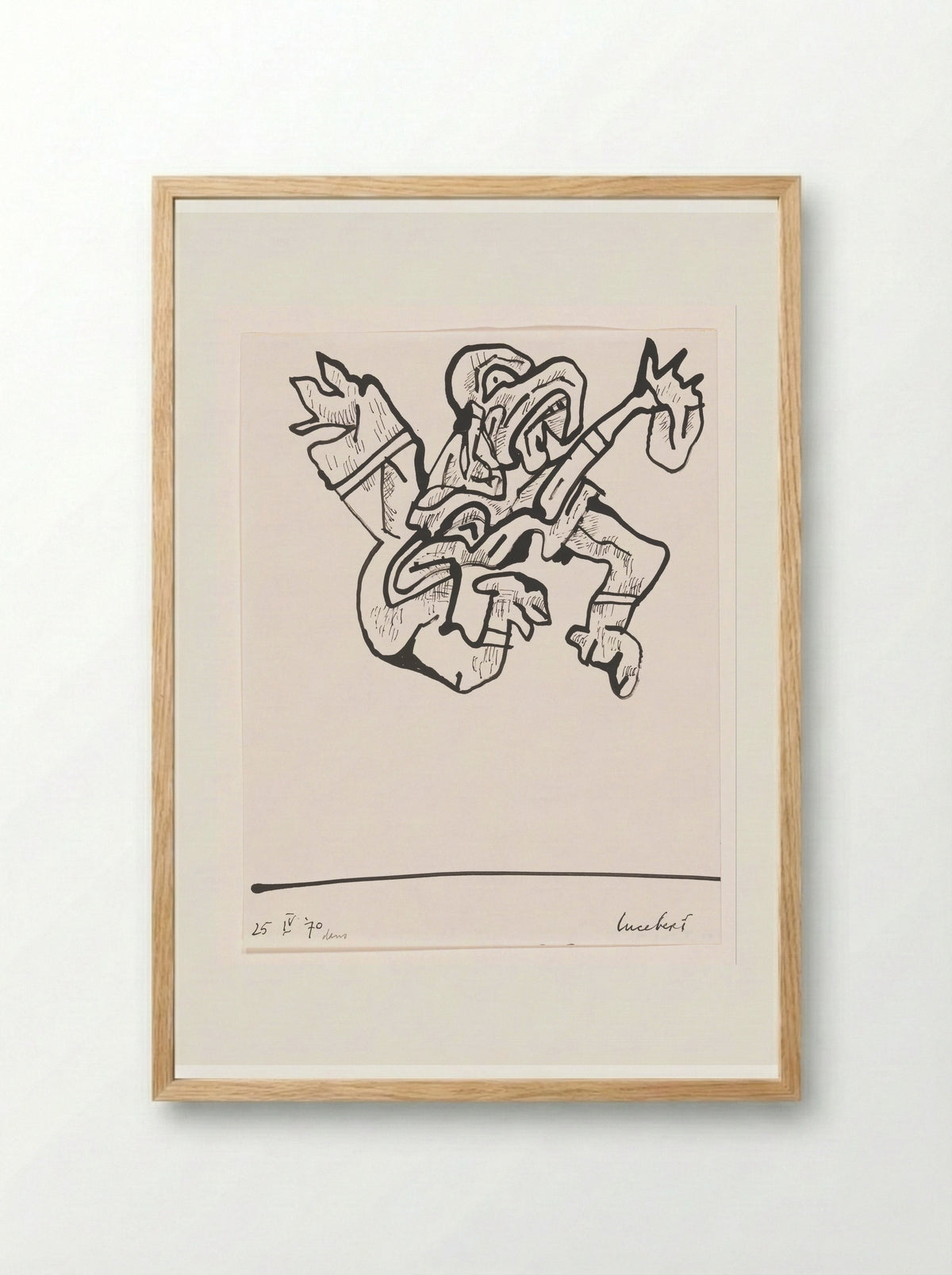 Dans - Lucebert - Framed Print Wood