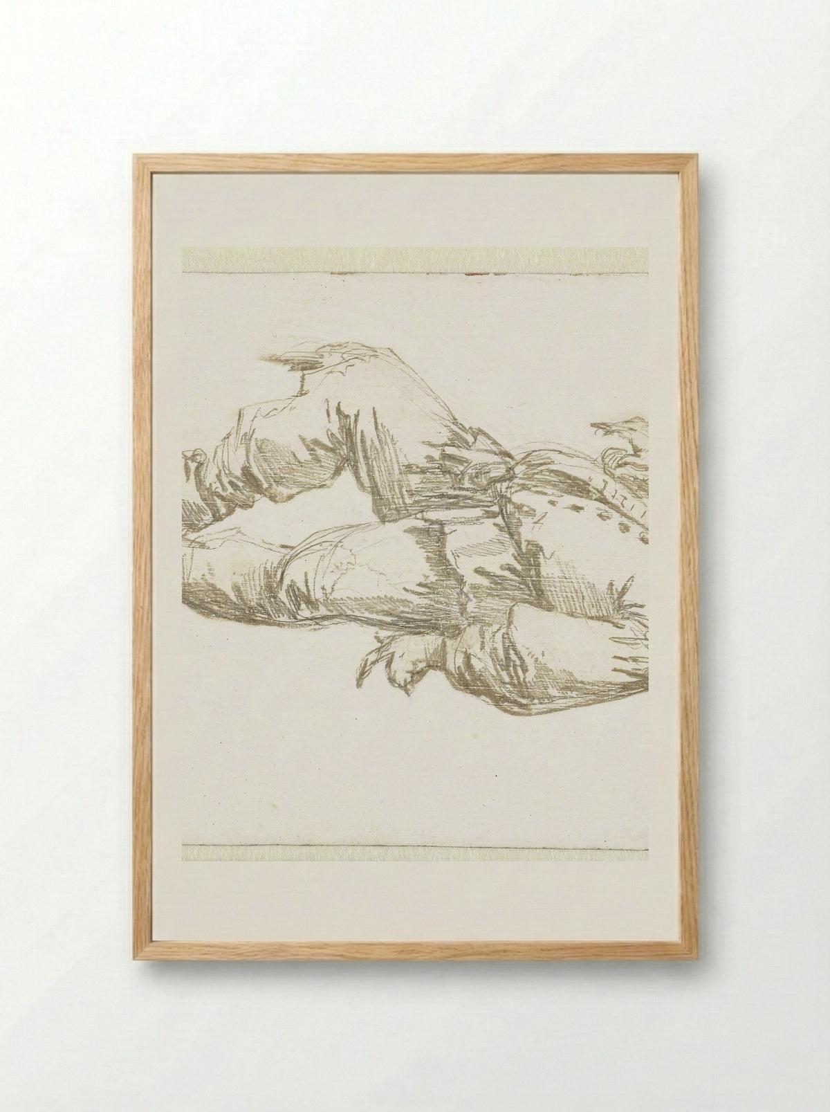 Dansende boer (Dancing Peasant) - Andries Both - Framed Print Wood