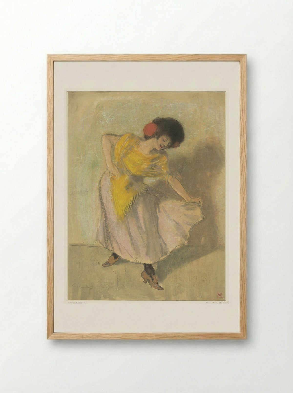 Danseres - Armand Rassenfosse - Framed Print Wood