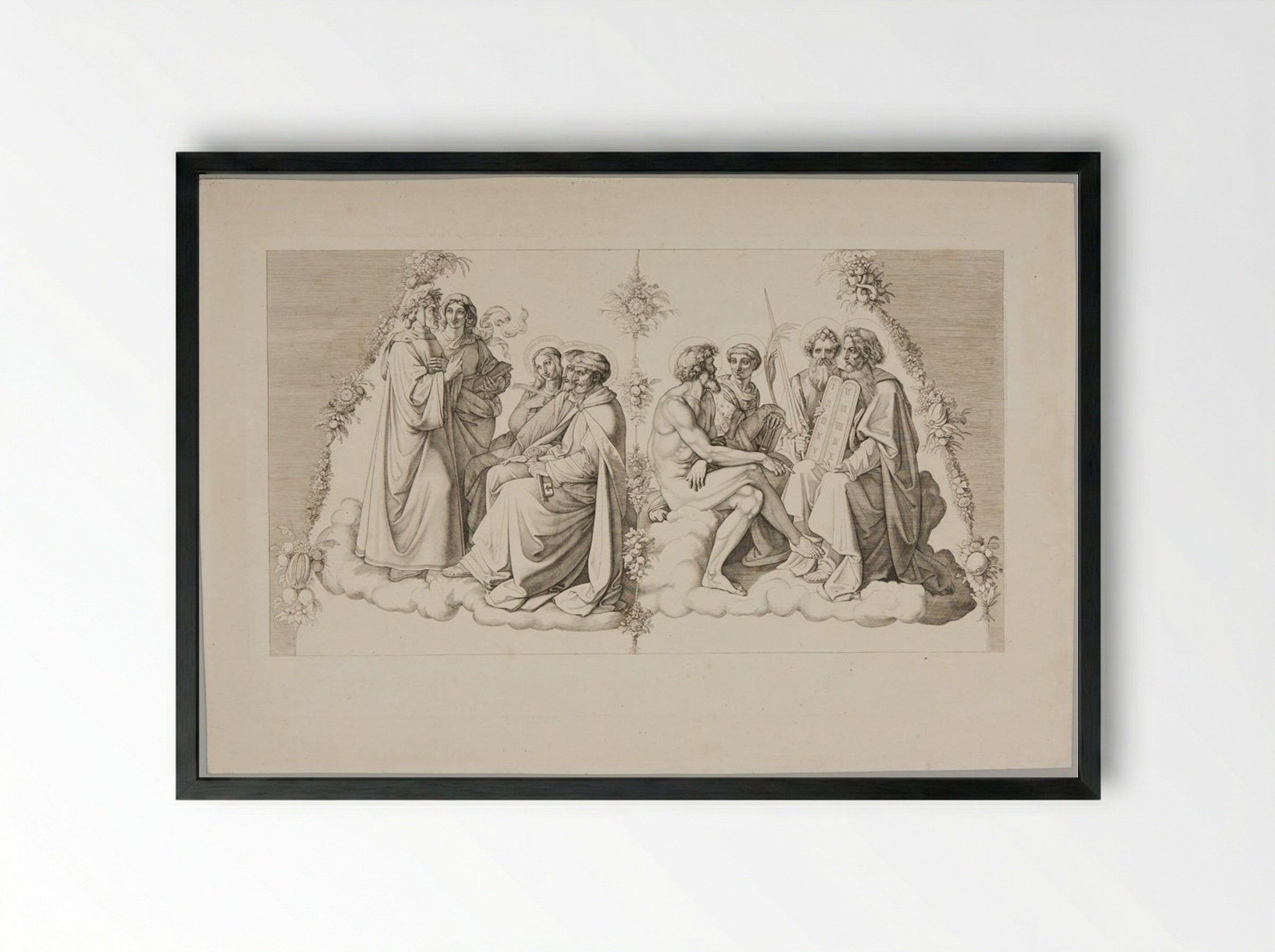 Dante in Paradise - Eugen Eduard Schäffer - Framed Print Black
