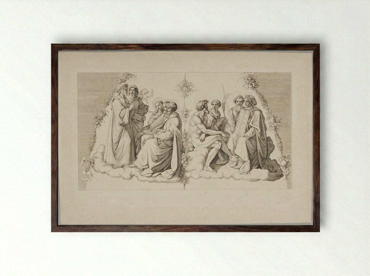 Dante in Paradise - Eugen Eduard Schäffer - Framed Print Dark Wood