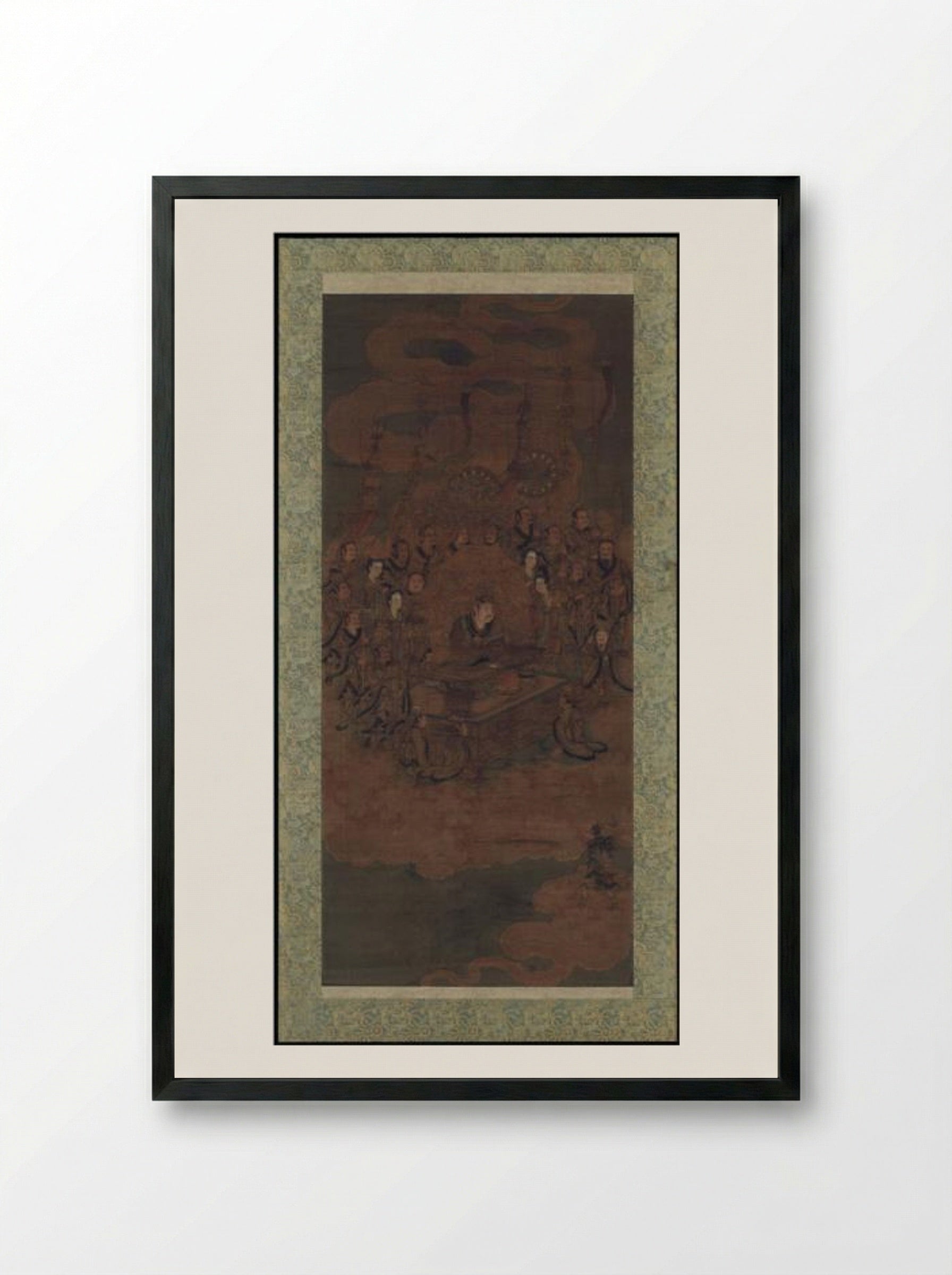 Daoist Deity of Heaven - Wu Daozi - Framed Print Black