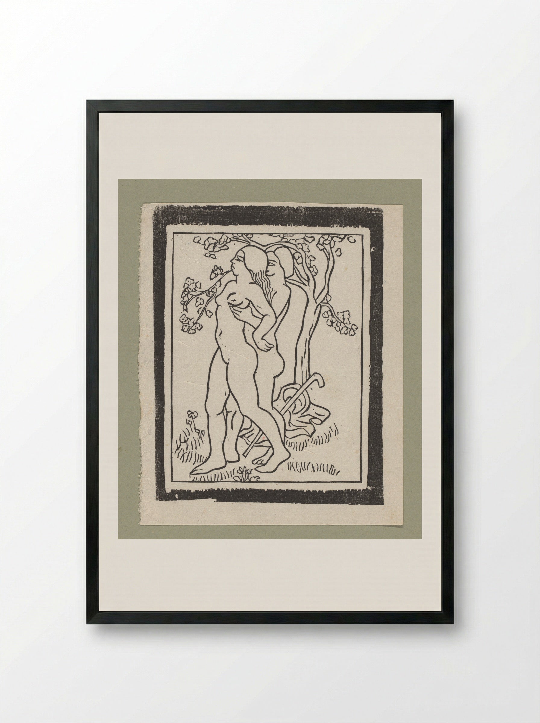 Daphnis and Chloë - Aristide Maillol - Framed Print Black