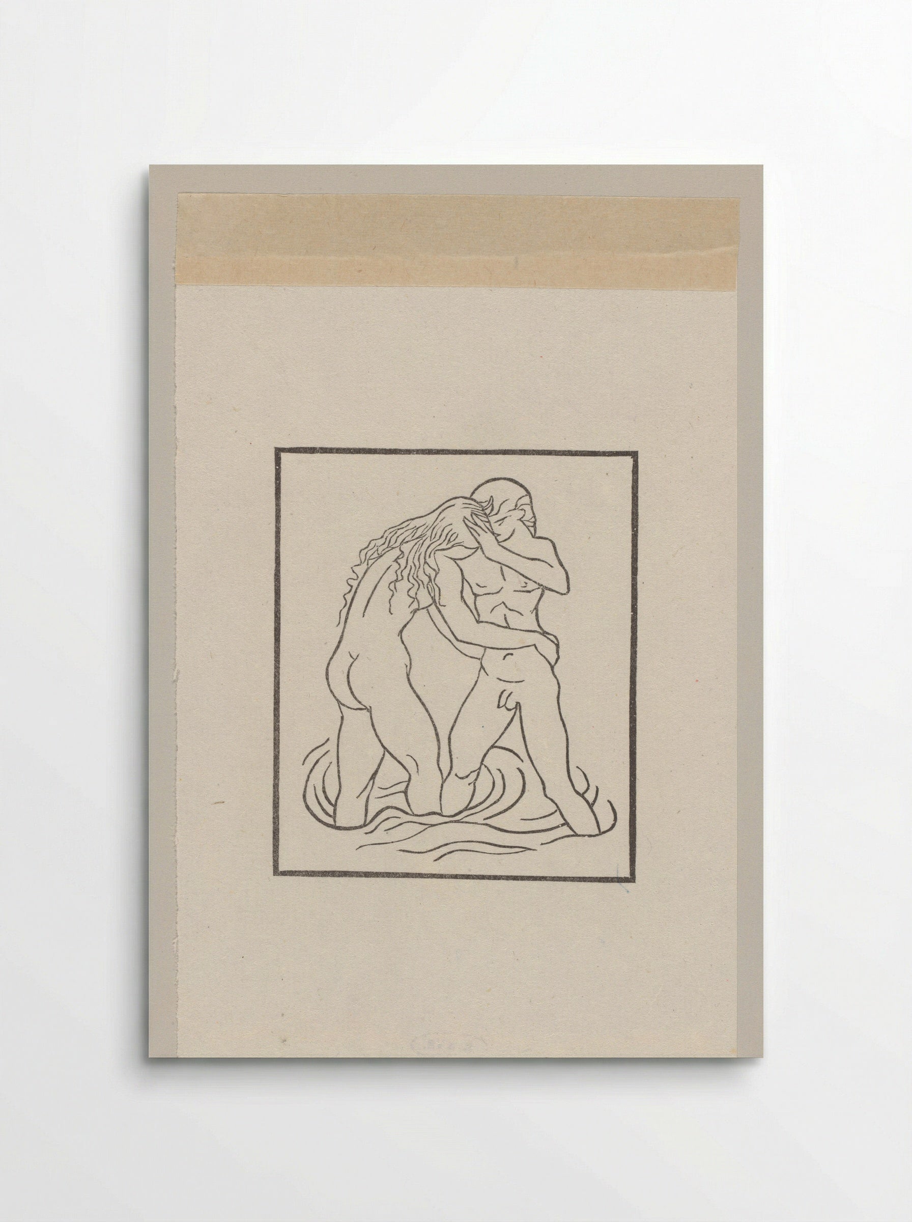 Daphnis and Chloe at the Nymphs' Grotto - Aristide Maillol - Poster