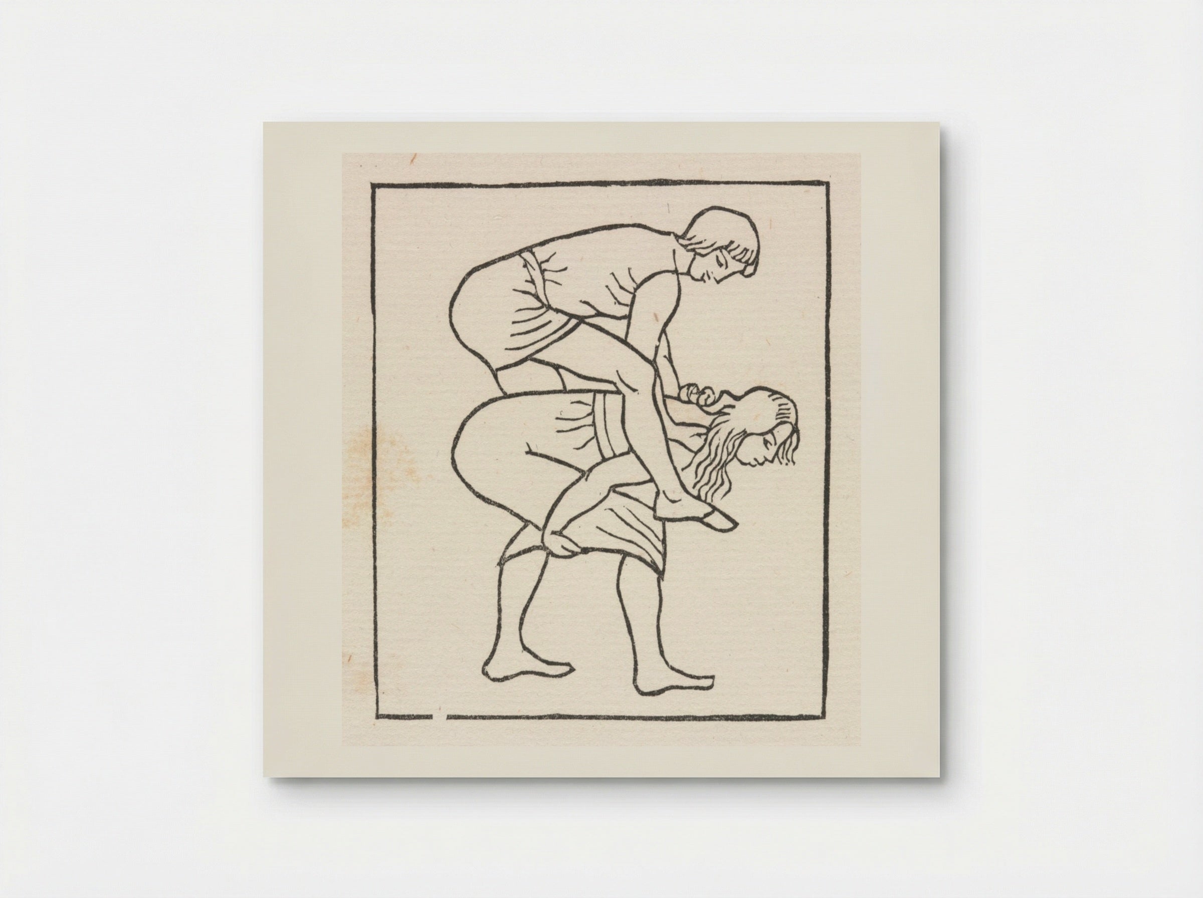 Daphnis and Chloe: Daphnis Puts the Apple into Chloe's Bosom - Aristide Maillol - Poster