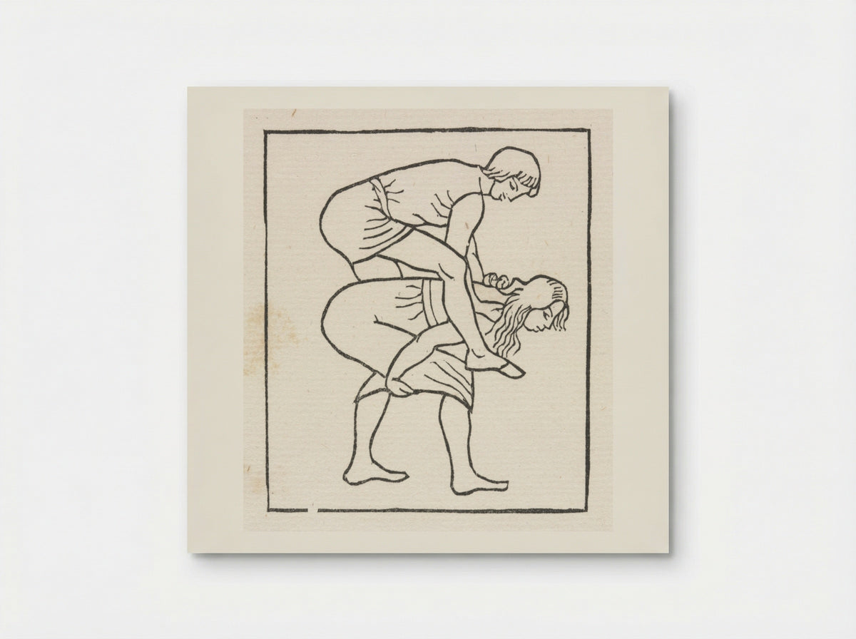 Daphnis and Chloe: Daphnis Puts the Apple into Chloe's Bosom - Aristide Maillol - Poster