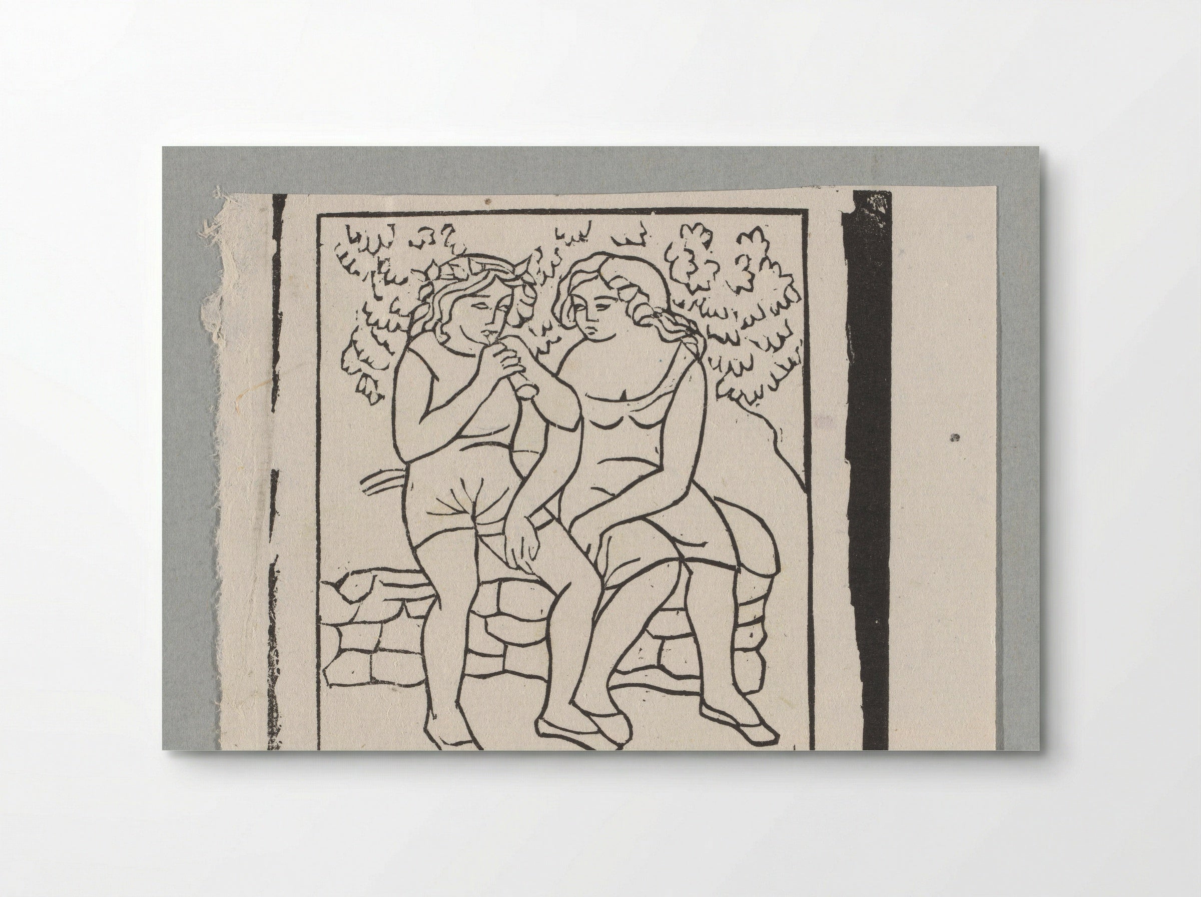 Daphnis leert Chloë fluit spelen - Aristide Maillol - Poster