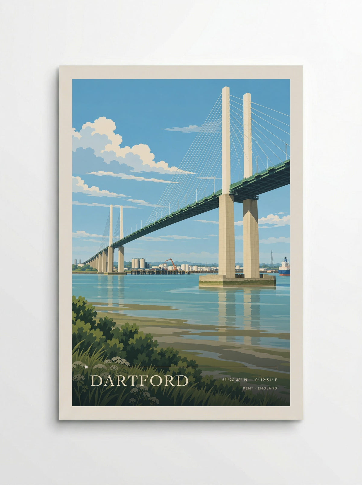 Dartford, Kent | Travel Poster - Poster