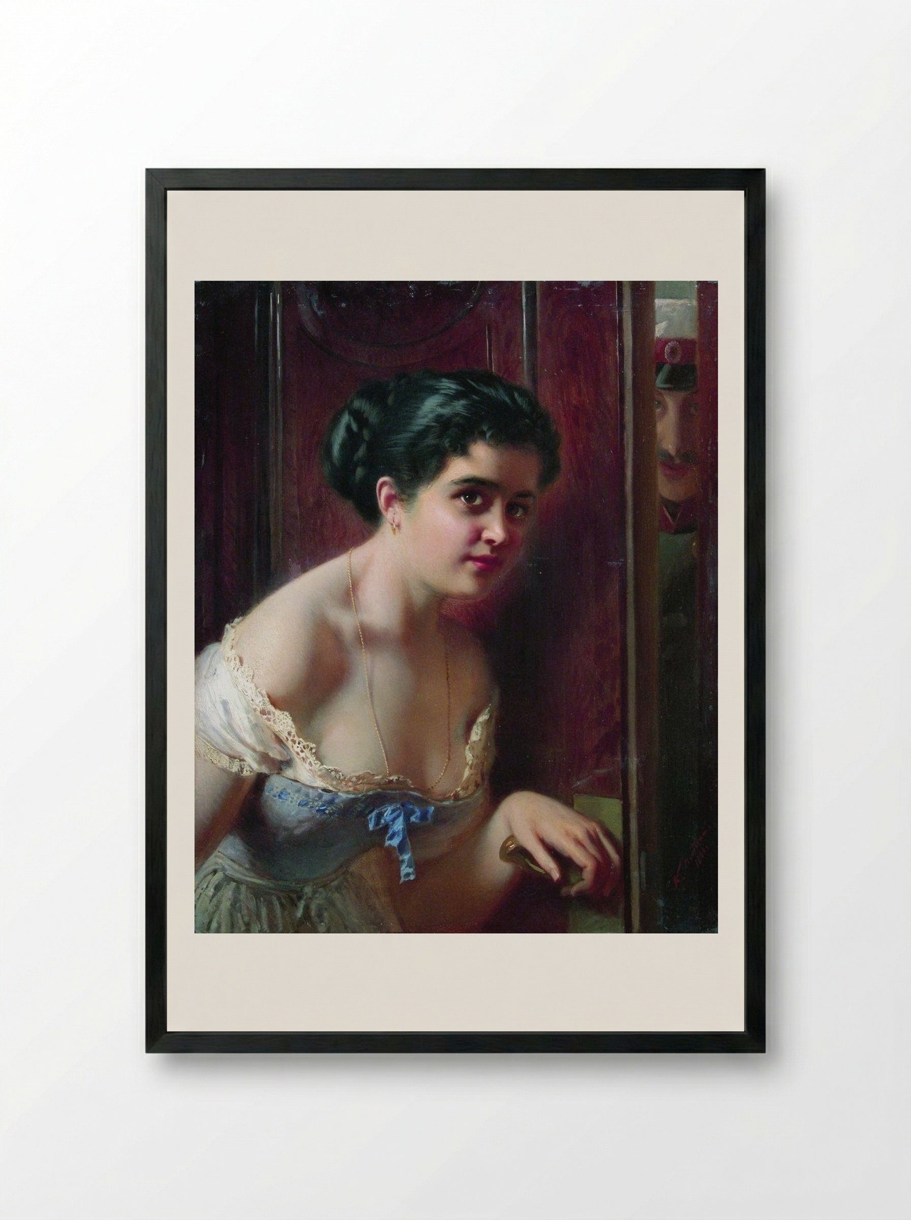 Date - Konstantin Makovsky - Framed Print Black