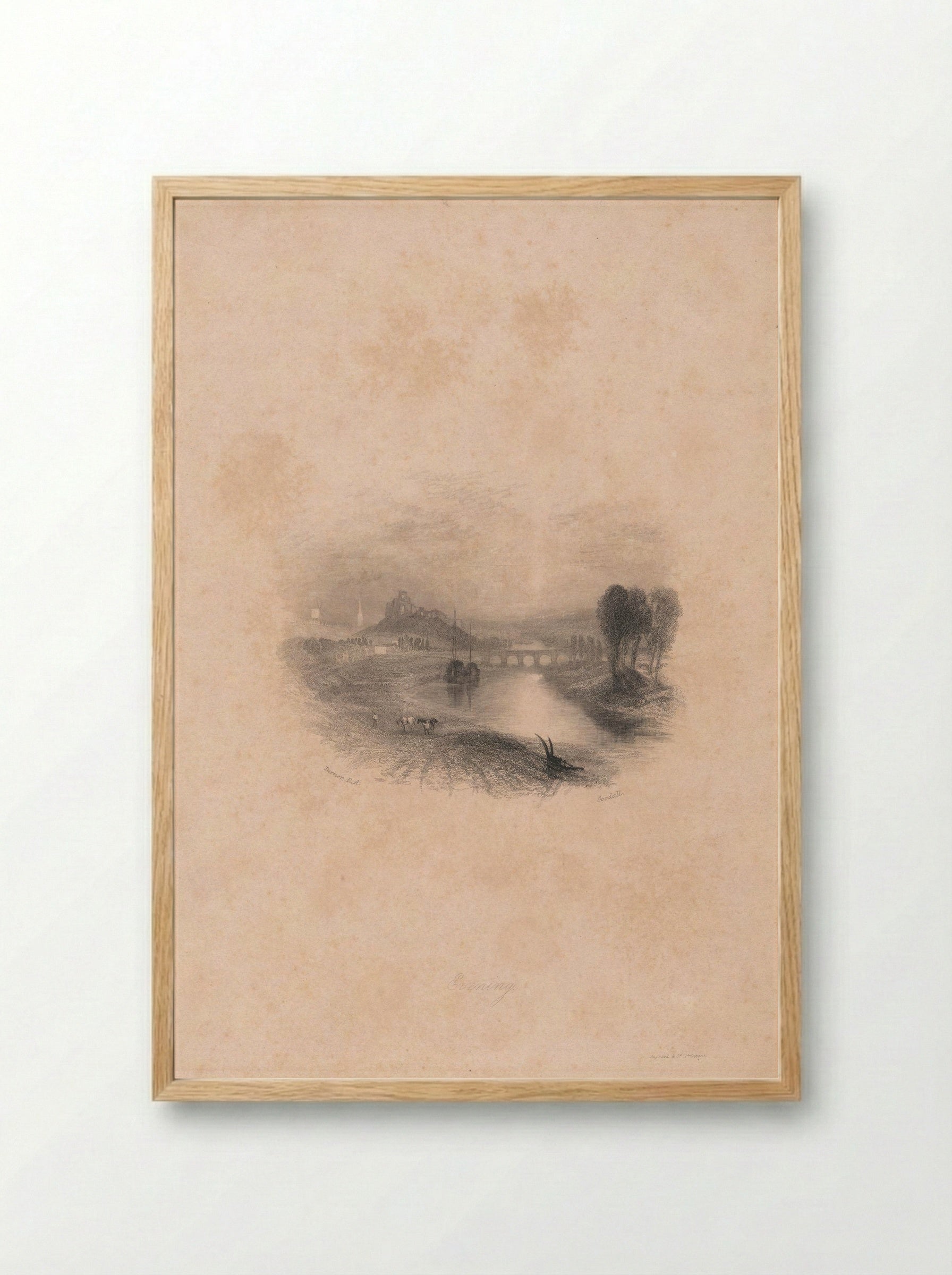 Datur hora quieti - Edward Goodall - Framed Print Wood