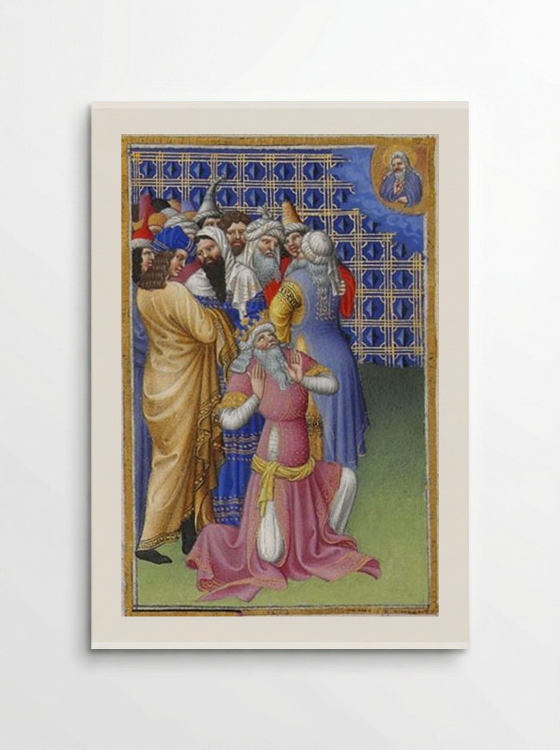 David Beseeches God Against Evildoers - Limbourg brothers - Poster